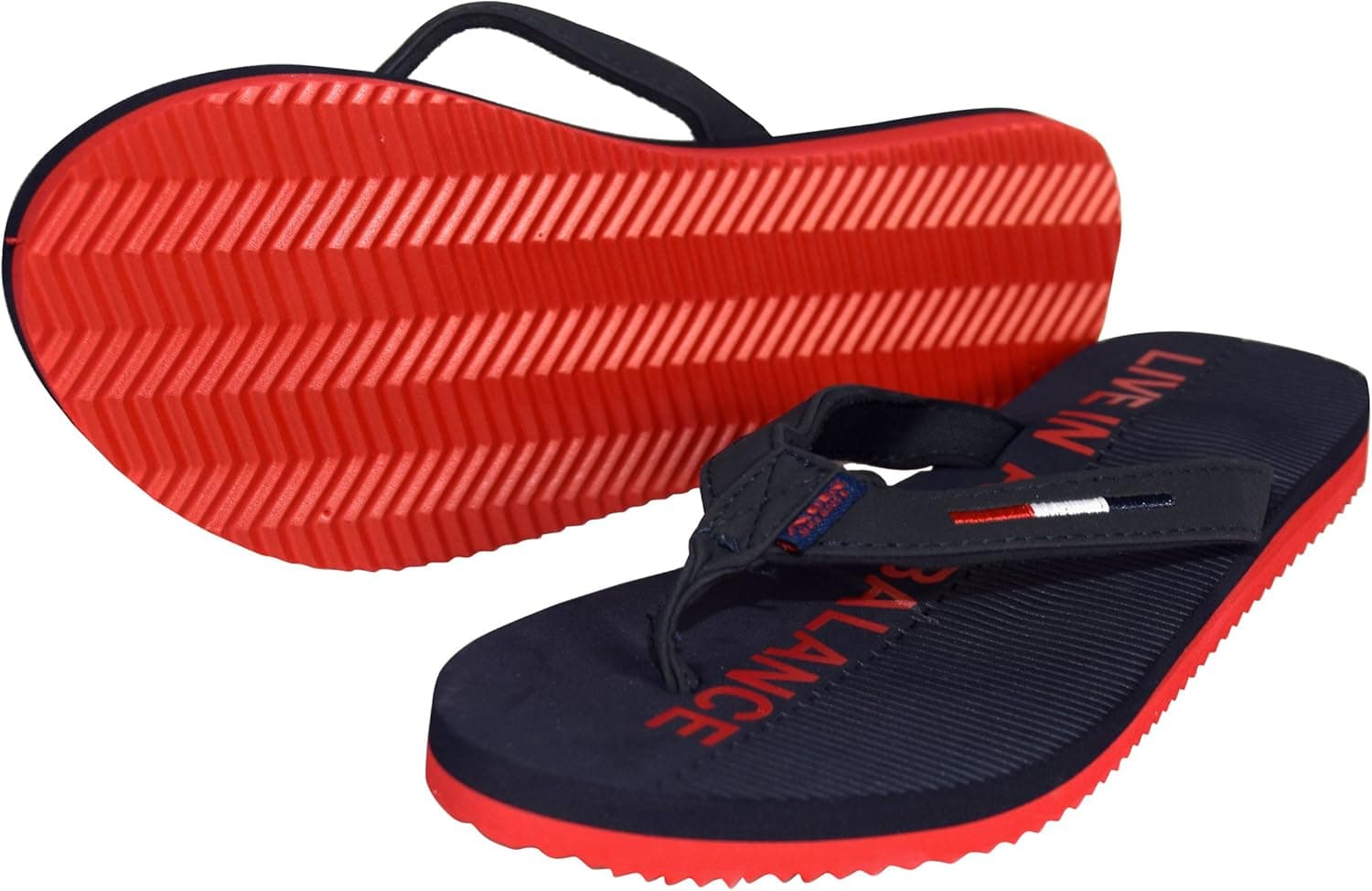 Peach Couture Womens Summer Beach Embossed Flip Flops Casual Strappy Slip Ons