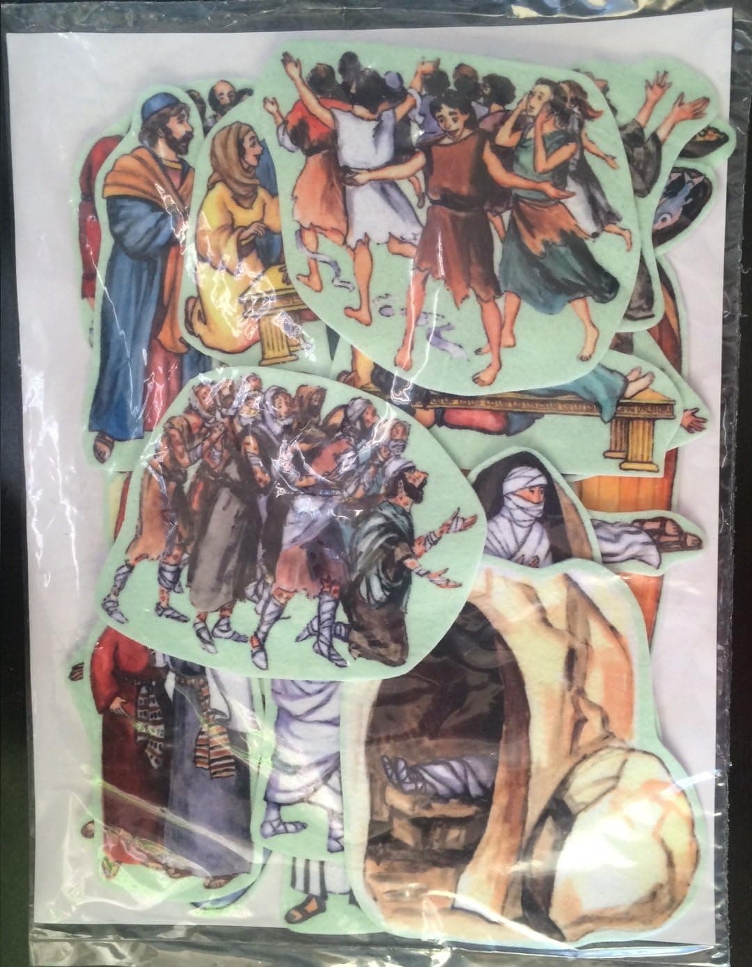 The Miracles of Jesus Felt Figures for Flannel Board Bible Stories-precut