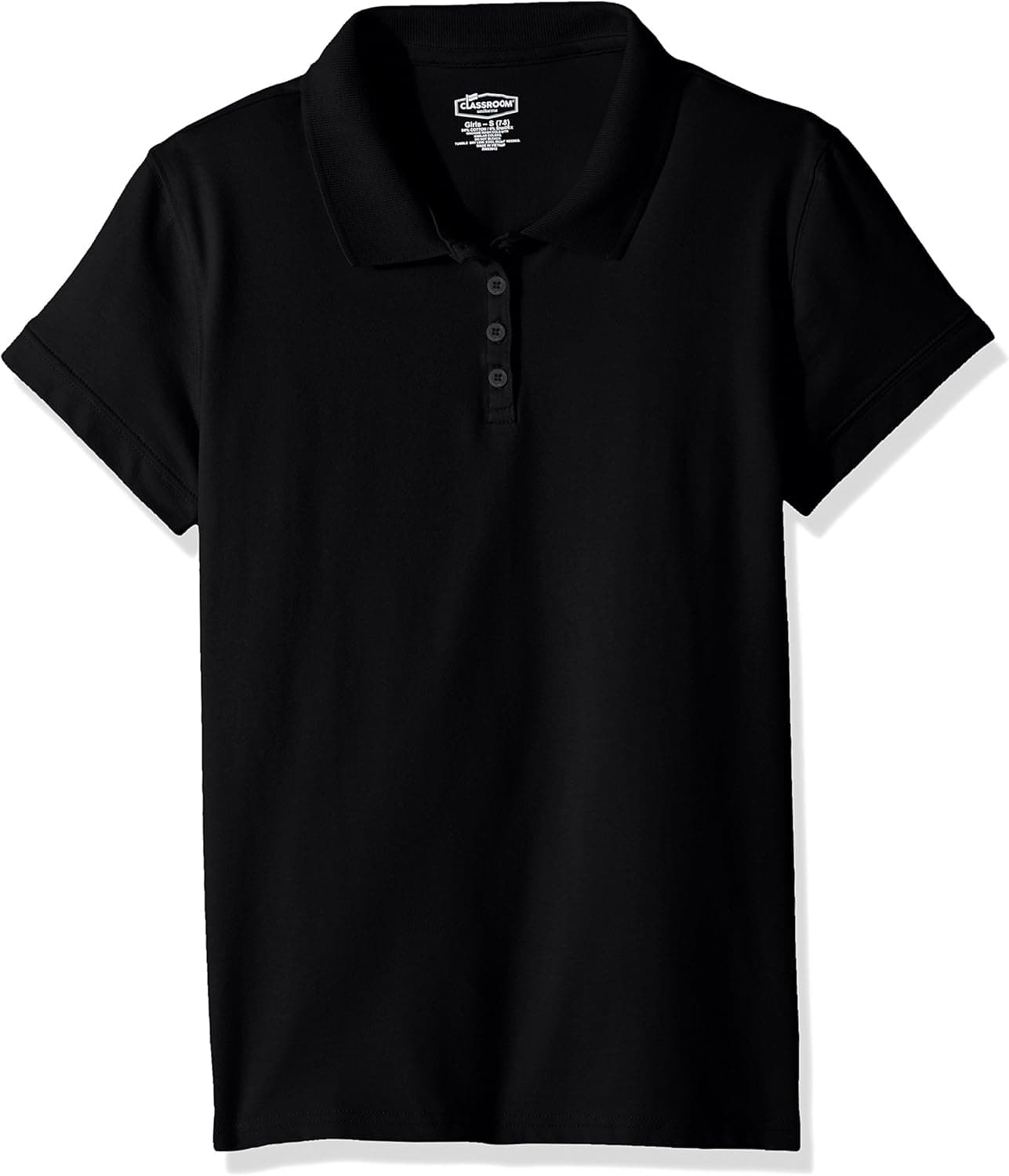 Classroom School Uniforms Little Girls Stretch Pique Polo