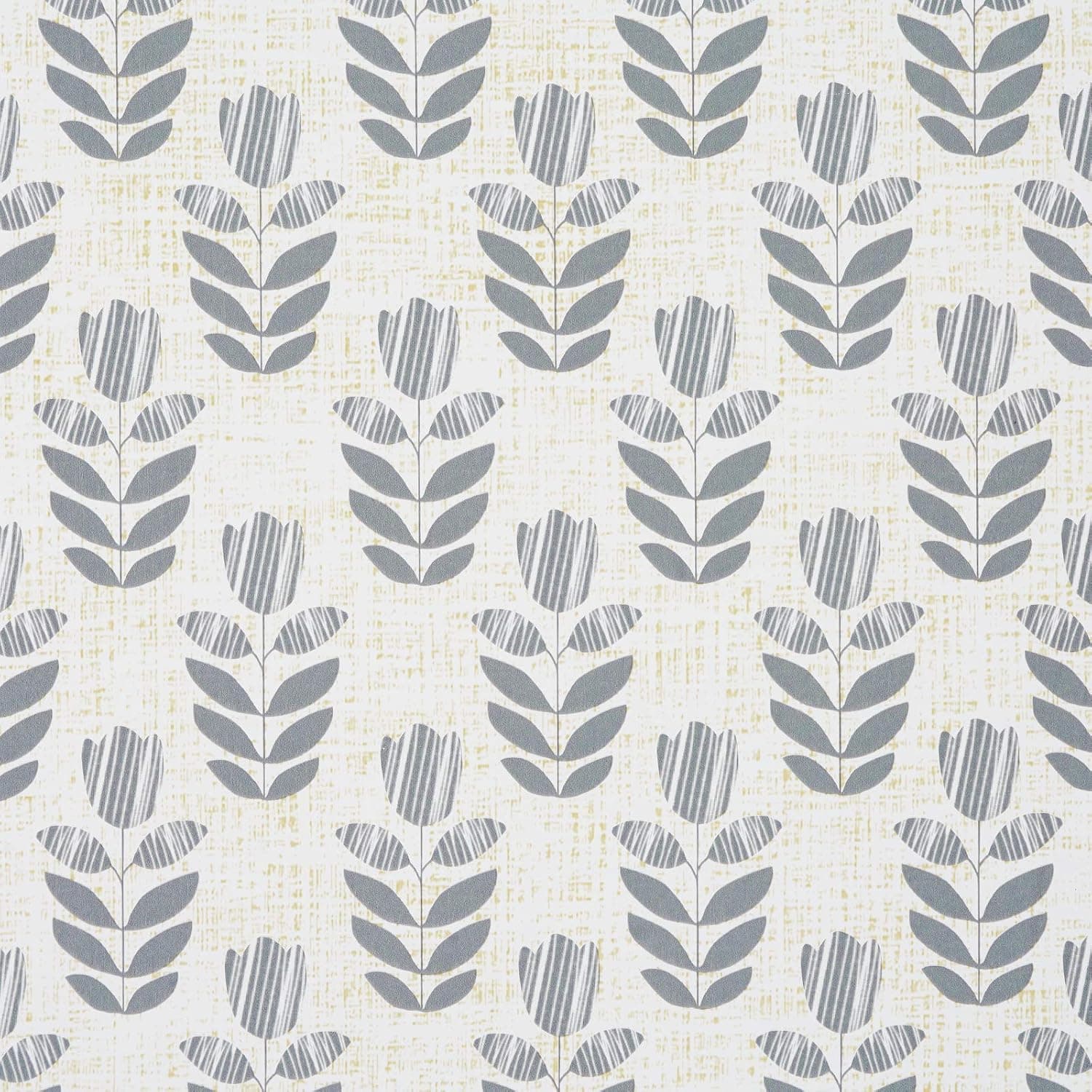 Mecpar Tulip Wallpaper 17.7" x 78.7" Tulip Leaf Peel and Stick Floral Wallpaper Block Print Tulip Floral Contact Paper Neutral Self Adhesive Vinyl for Living Room Bedroom Wall Cabinet Decorative