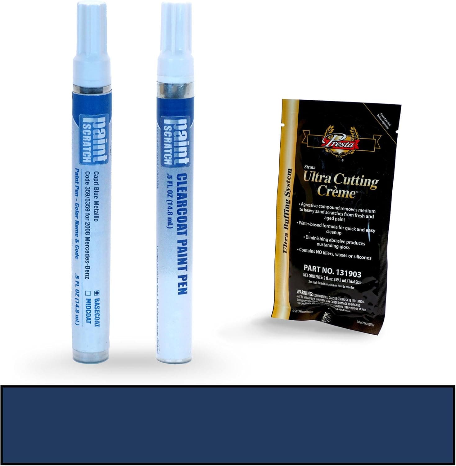 PAINTSCRATCH Capri Blue Metallic 359/5359 for 2008 Mercedes-Benz C-Class - Touch Up Paint Pen Kit - Original Factory OEM Automotive Paint - Color Match Guaranteed