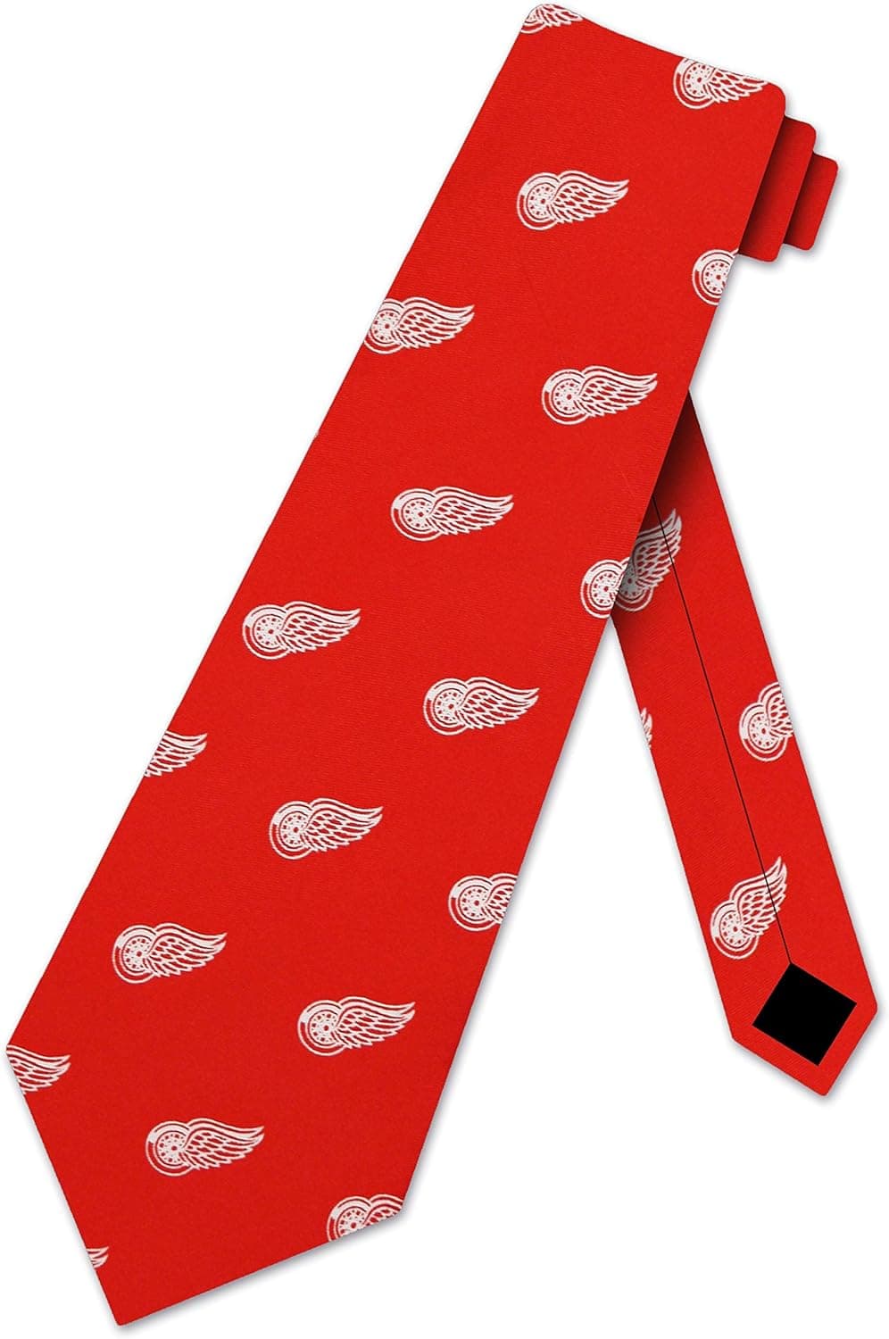 Red Wings Printed Prep Silk Neck Tie Detroit Hockey Team Ties