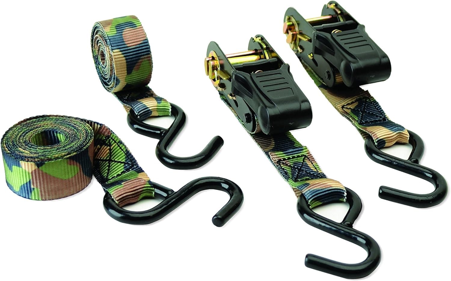 HME Products Camo Ratchet Strap- 4pk