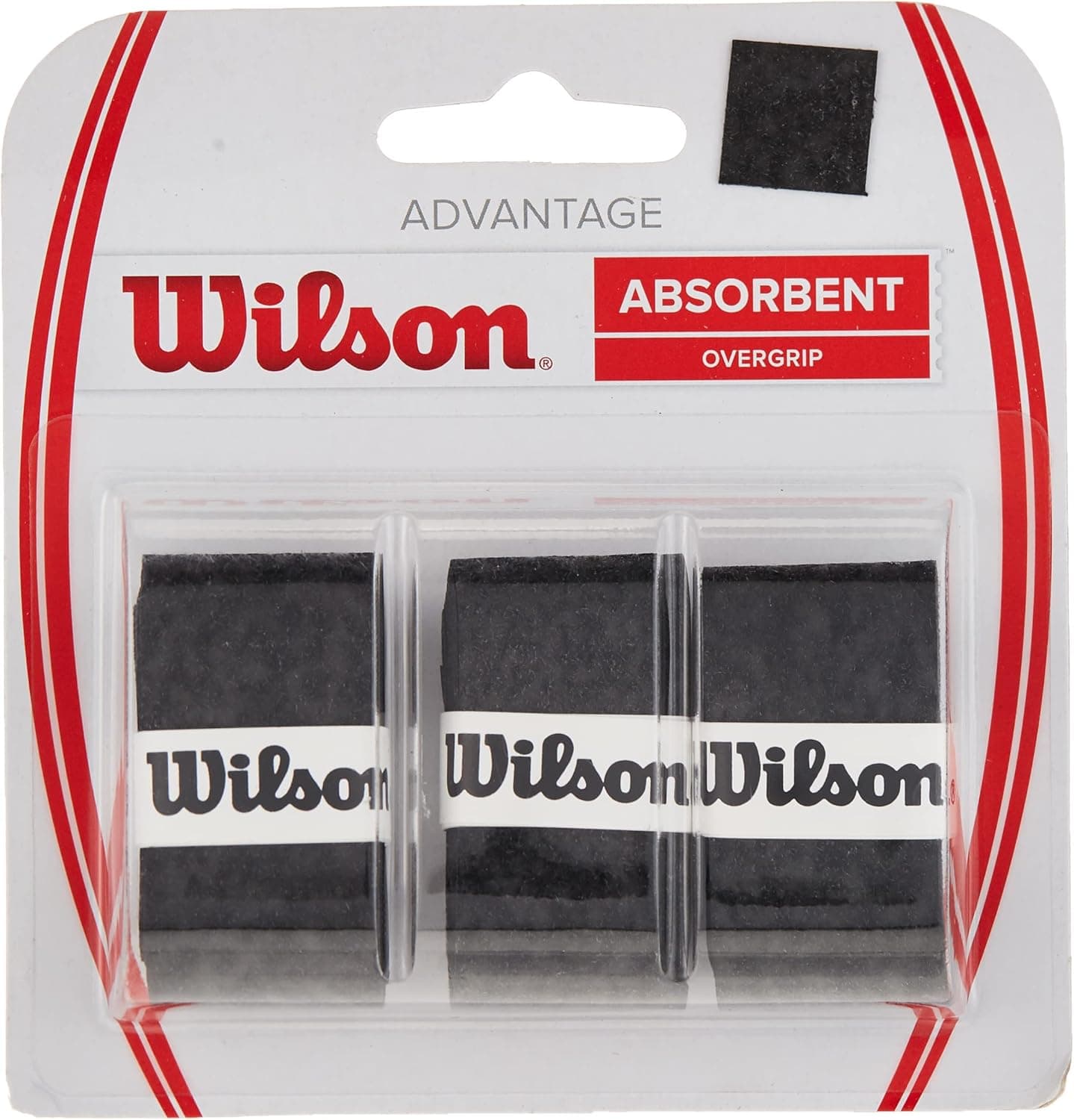 WILSON Advantage Tennis Racquet Over Grip (Pack of 3)