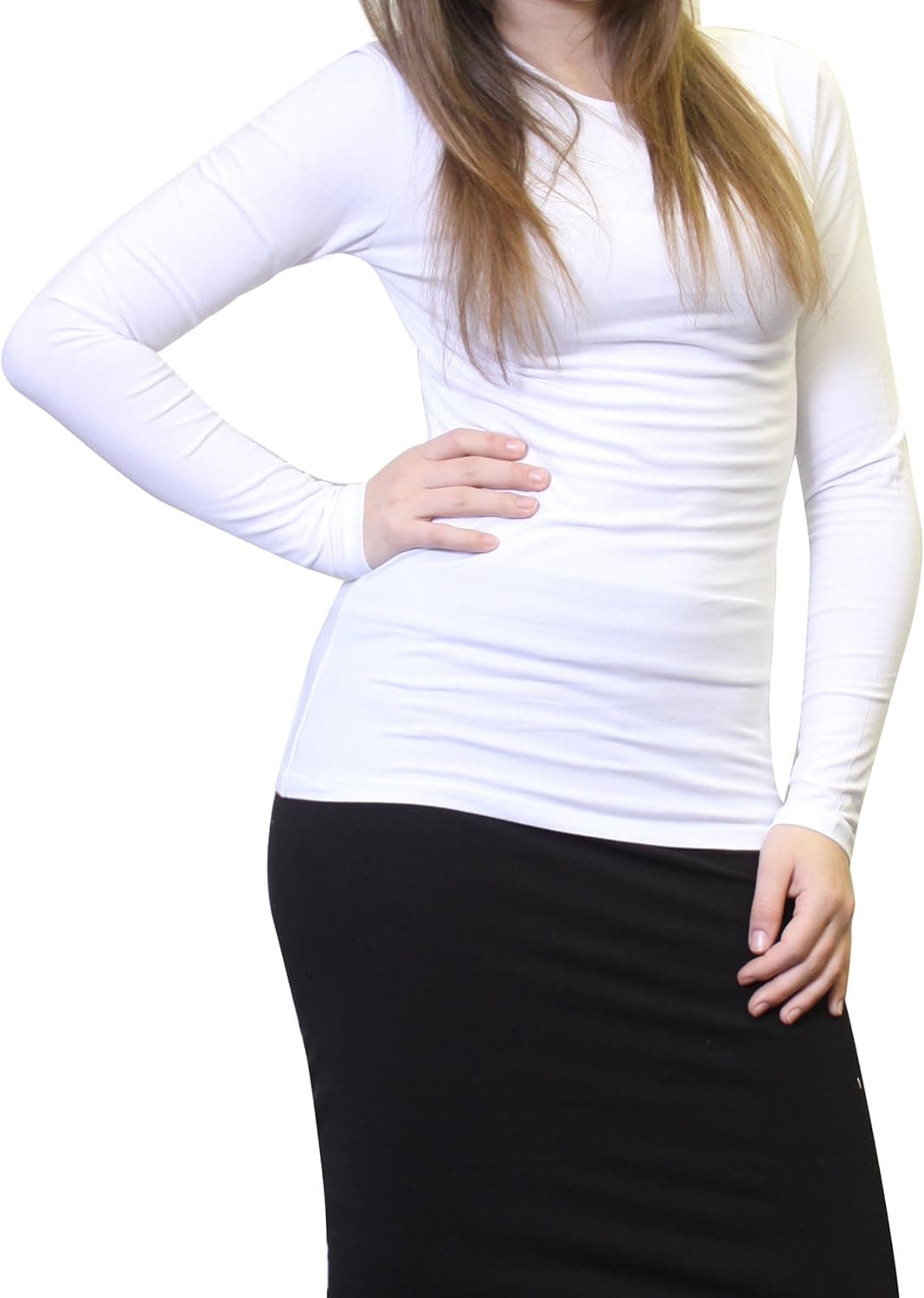 Kiki Riki Women’s Cotton Long Sleeve Shell T-Shirt Style 12528