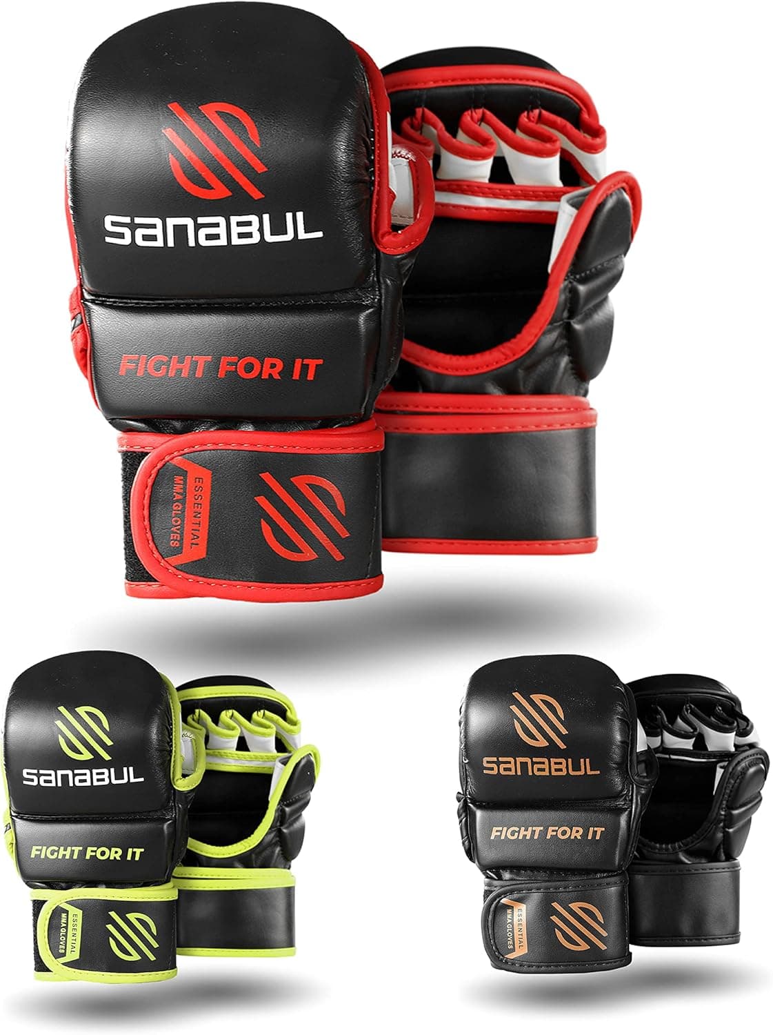 Sanabul Essential 7 oz MMA Hybrid Sparring Gloves