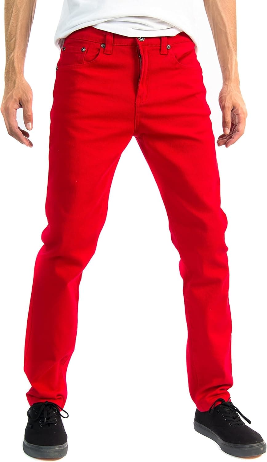 Alta Designer Fashion Mens Slim Fit Skinny Denim Jeans - Multiple Colors & Sizes