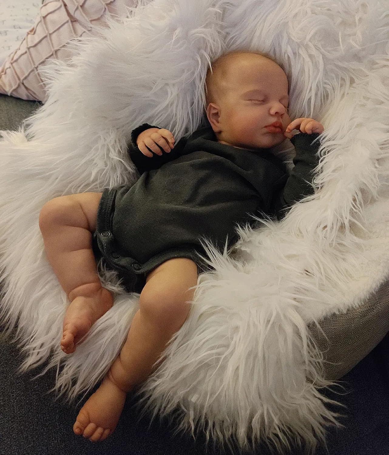 Zero Pam Reborn Dolls Boy 20 in Realistic Baby Doll with Eyes Closed Soft Cloth Body Newborn Babies Real Life Baby Dolls That Look Real Doll for Girls