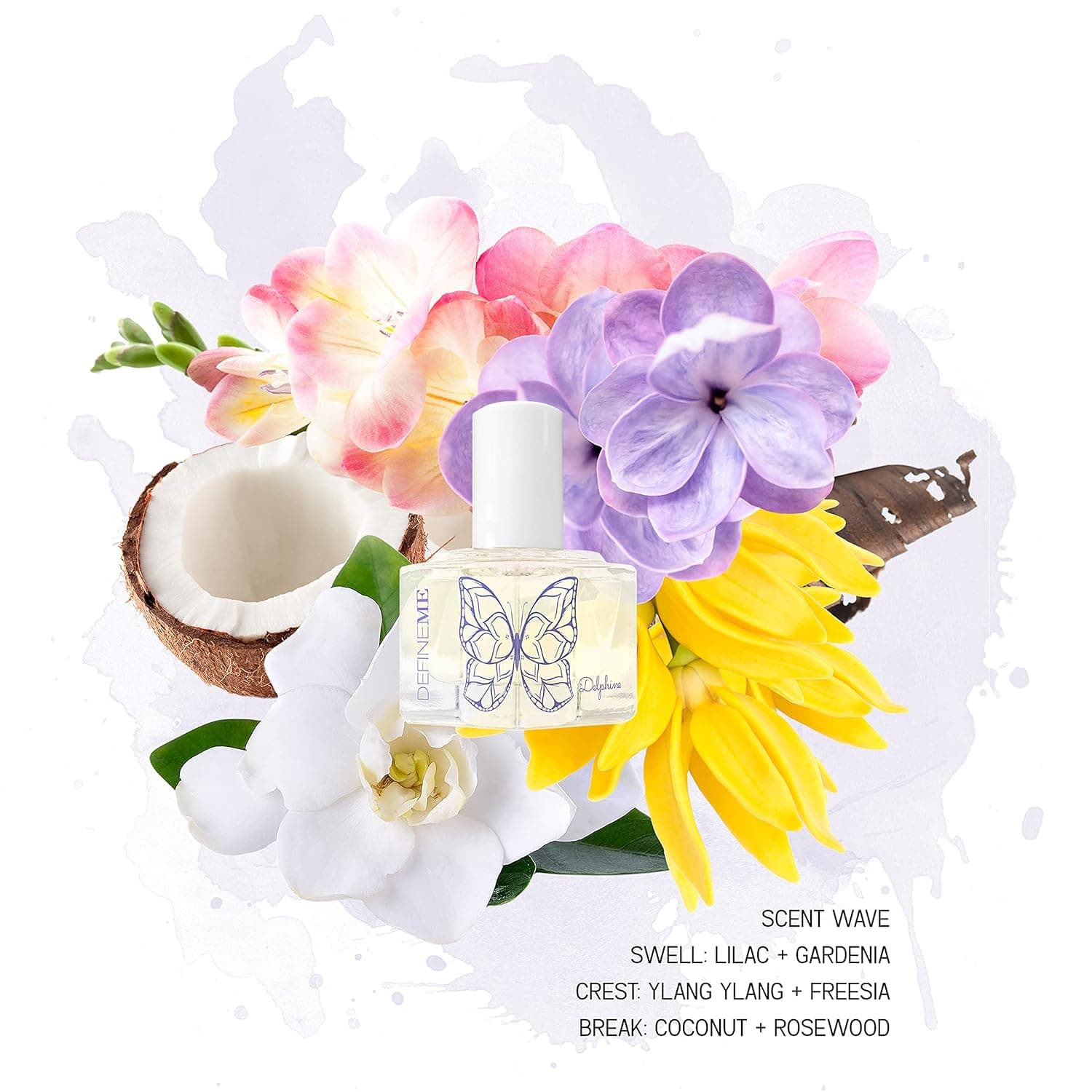 DefineMe Natural Perfume Oil, Delphine, 0.3 FL OZ, Rollerball, Roll-on Perfume Applicator