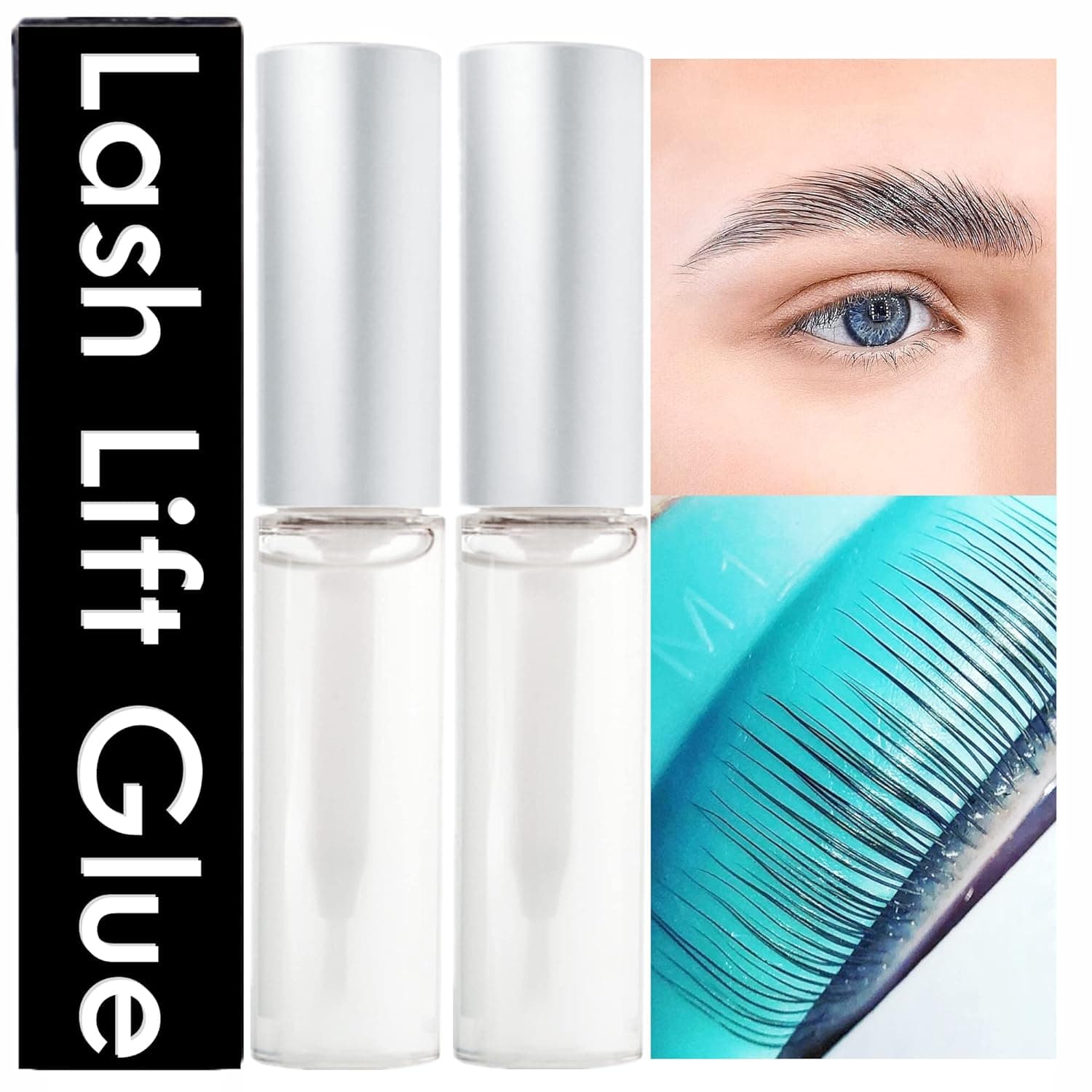 Clear Lash Lift Glue Strong Eyelash Lifting Adhesive 5 Seconds to Set Lashes Upwards Odor Free Effective for Brow Lamination Easy to Create Eyebrow Shape and Remove