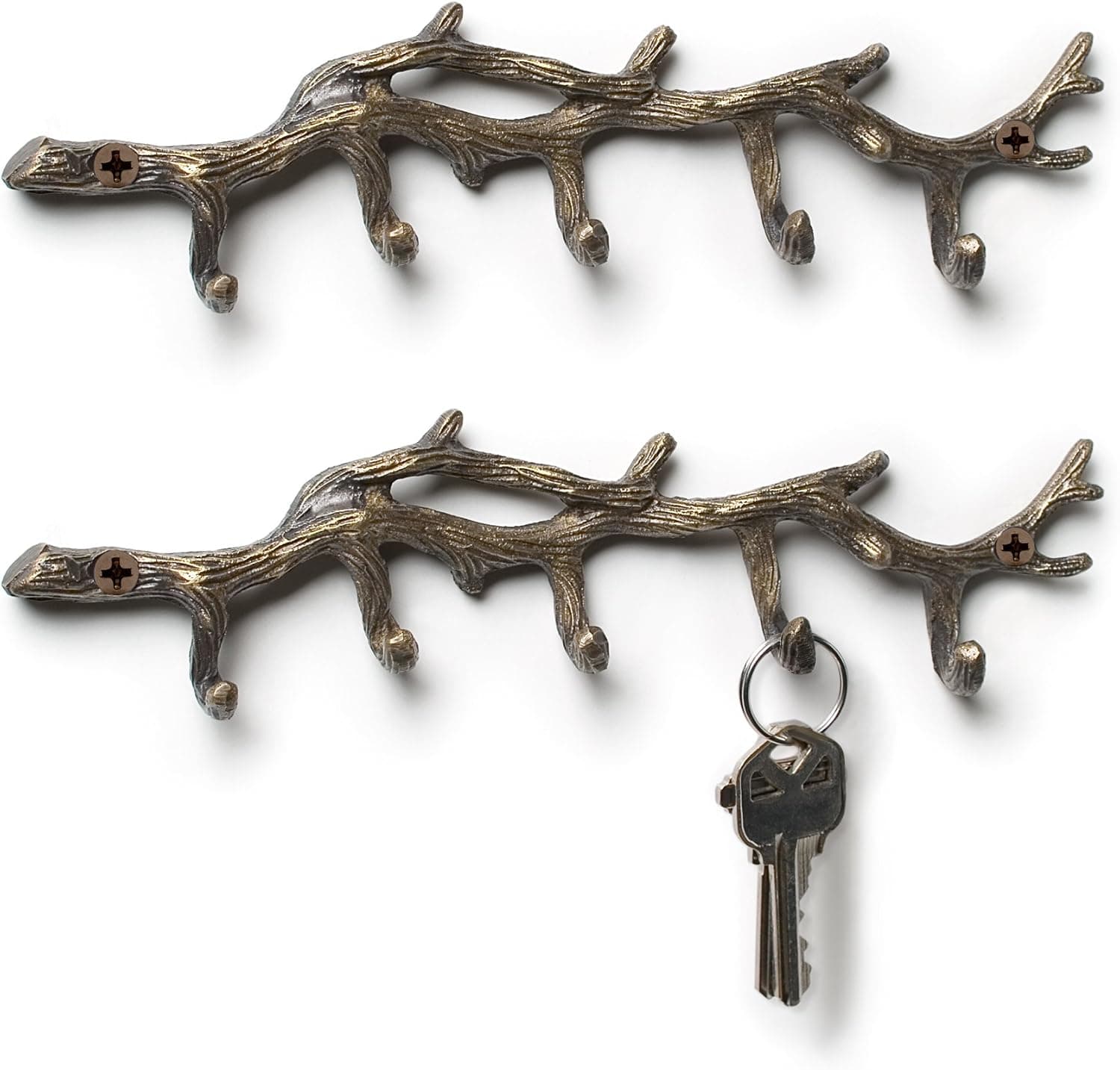 Abbott Collection 92-WH/07 Small Gold Twig Wall Hook