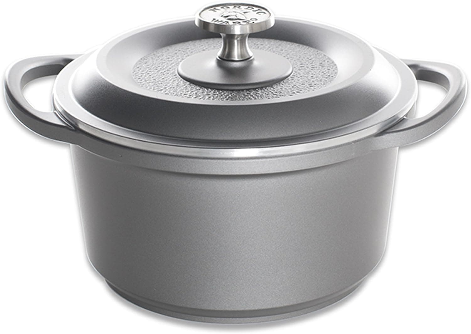Nordic Ware Pro Cast Traditions Enameled Multipurpose Pot with Cover, 3-Quart, Slate