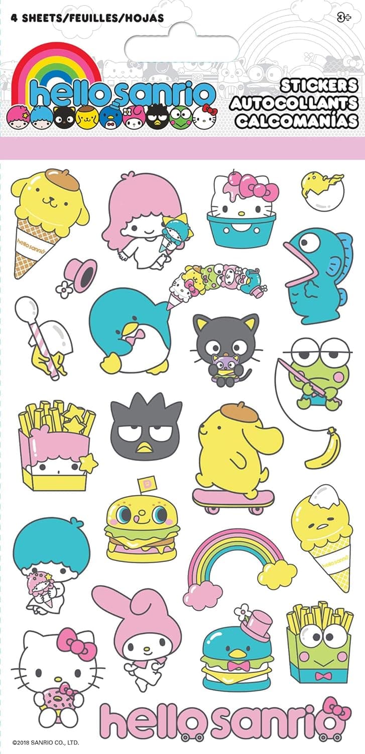 Trends International Hello Sanrio - Standard Sticker - 4 Sheet
