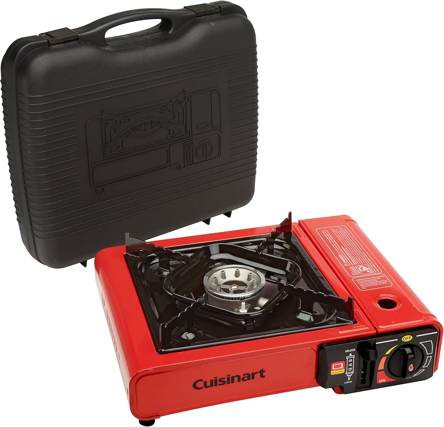 Cuisinart CGG-1050 Portable Butane Camping Stove with Carrying Case - 8,000 BTU Burner - Perfect for Camping and Tailgating