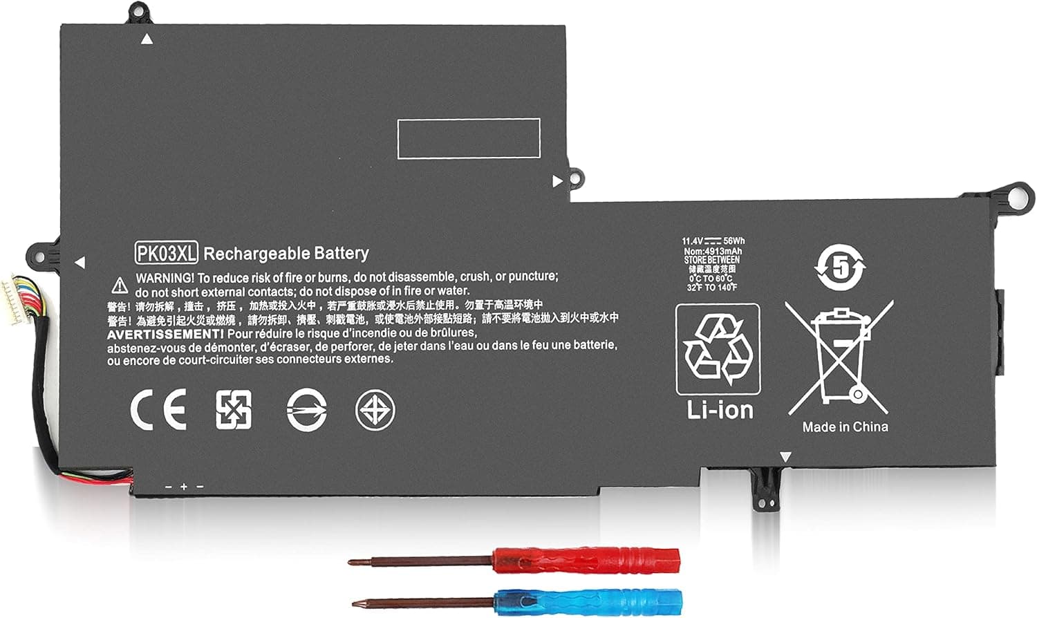 PK03XL Battery for HP Spectre X360 13-4002dx 13-4003dx 13-4005dx 13-4101dx 13-4102dx 13-4103dx 13-4105dx 13-4003dx 13-4005dx 13-4193dx 13-4116dx 13-4195dx 13-4195dx 789116-005 788237-2c3 788237-2C1