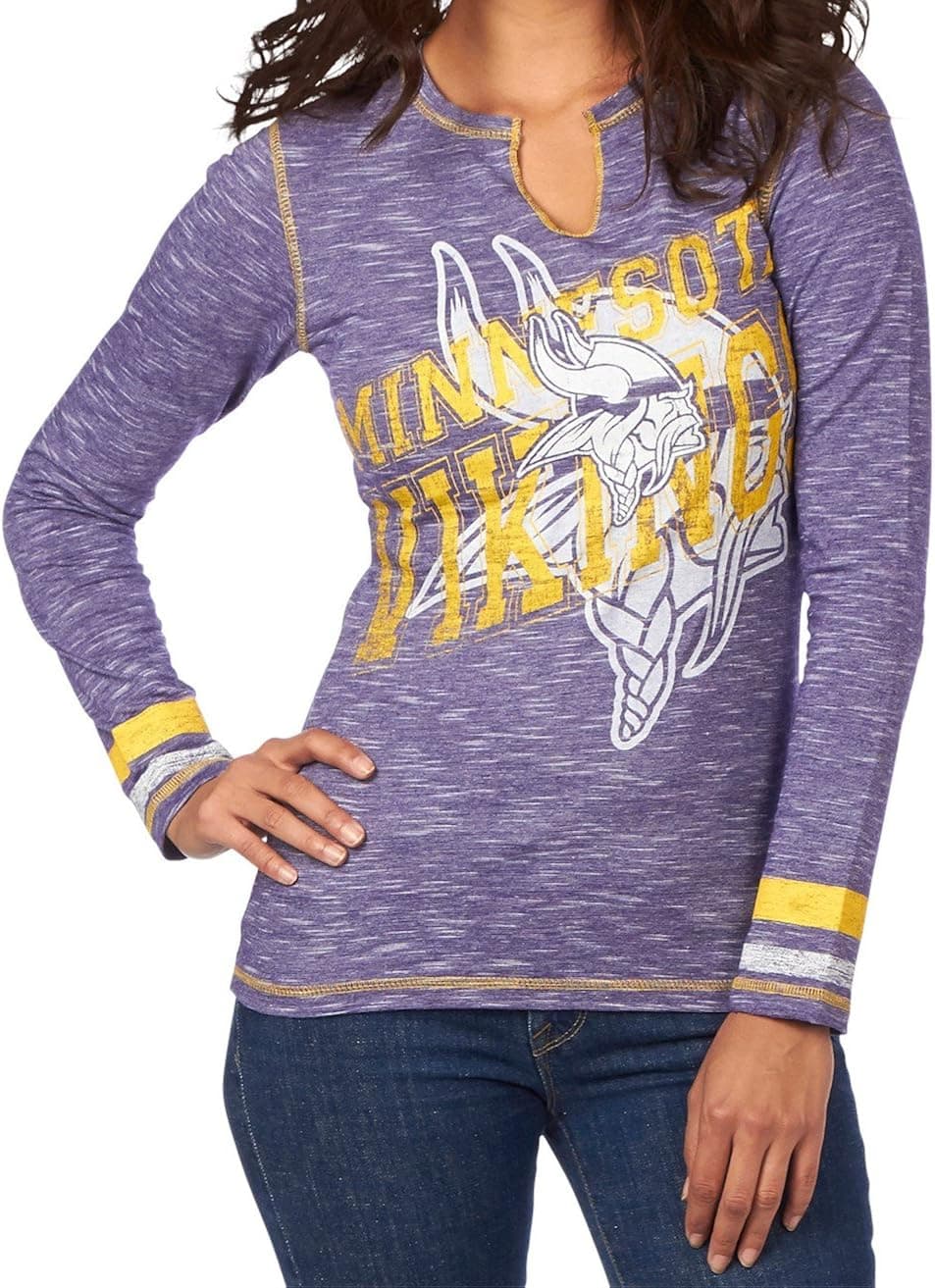 Majestic Minnesota Vikings Women's NFL Gameday Gal VI Long Sleeve Shirt