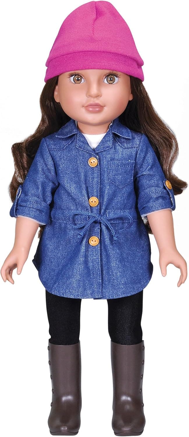 Kindred Hearts Dolls Serena Hair and Hazel Eyes PVC Girl Doll, 18" (Amazon Exclusive)