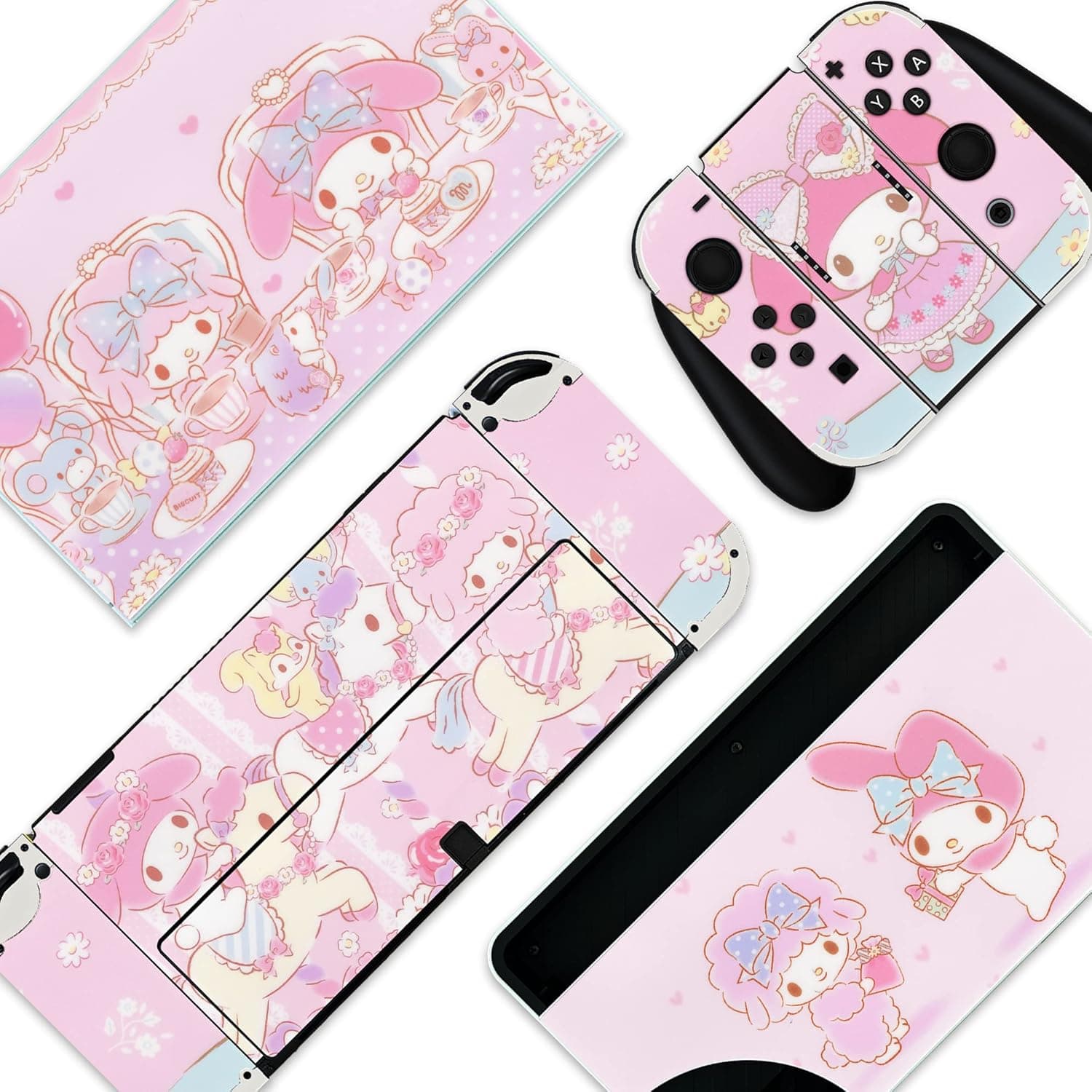 My Melody Skin - Cute Nintendo Switch Lite OLED Wrap Switch OLED / No Grips
