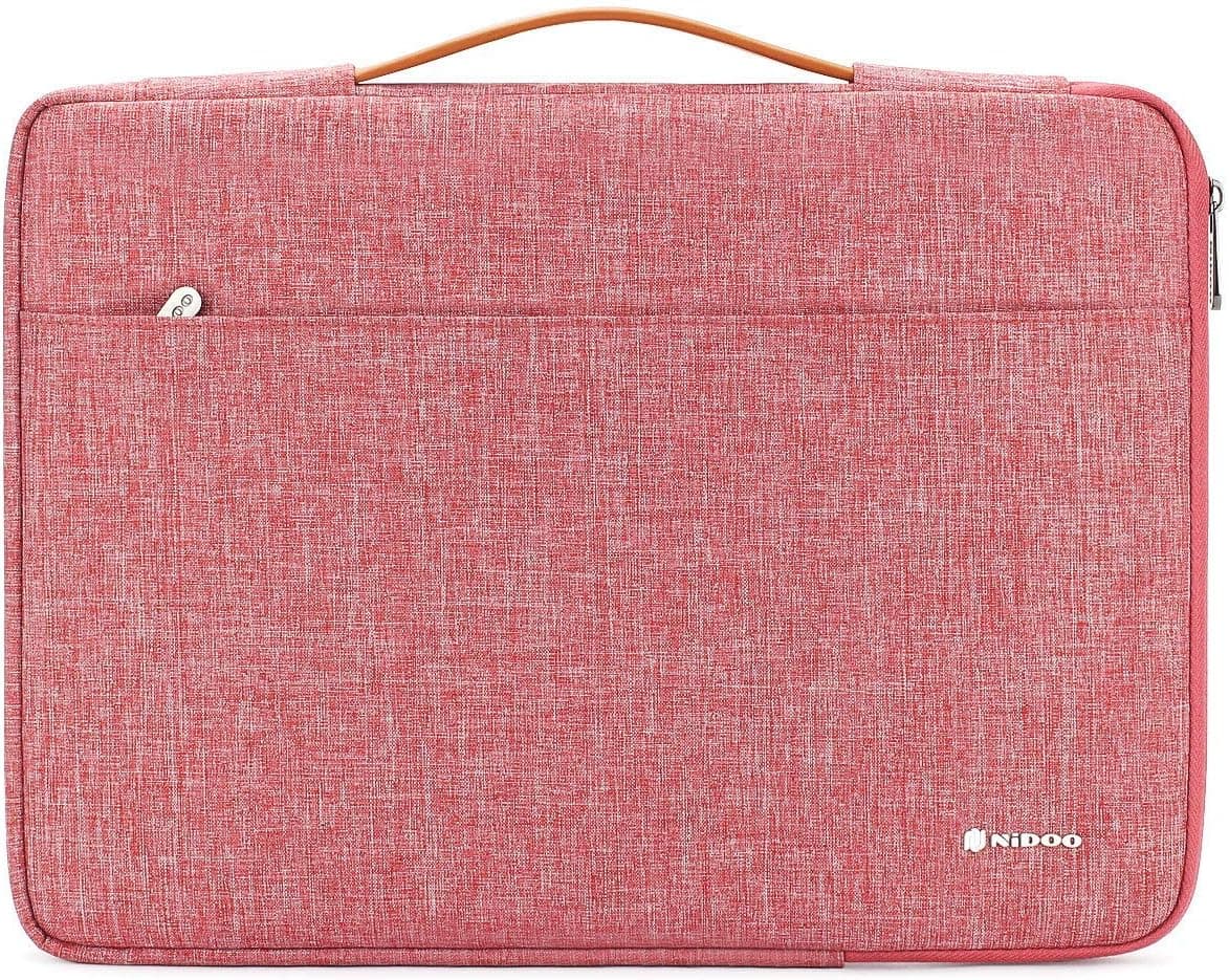 NIDOO 10 inch Laptop Sleeve case Notebook Bag Protective Handbag for 10.5" 11" iPad Pro / 10.5" iPad Air / 10.2" iPad / 10" Microsoft Surface Go / 10.5" Samsung Galaxy Tab S5e / 10.1"Ideapad D330, Red