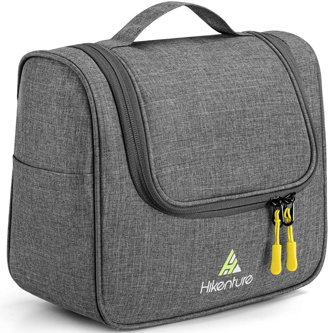 Hikenture Travel Hanging Toiletry Bag Cosmetics, Makeup and Toiletries Organizer | Compact Bathroom Storage | TSA Friendly | Home, Gym, Airplane, Hotel, Car Use(Grey)