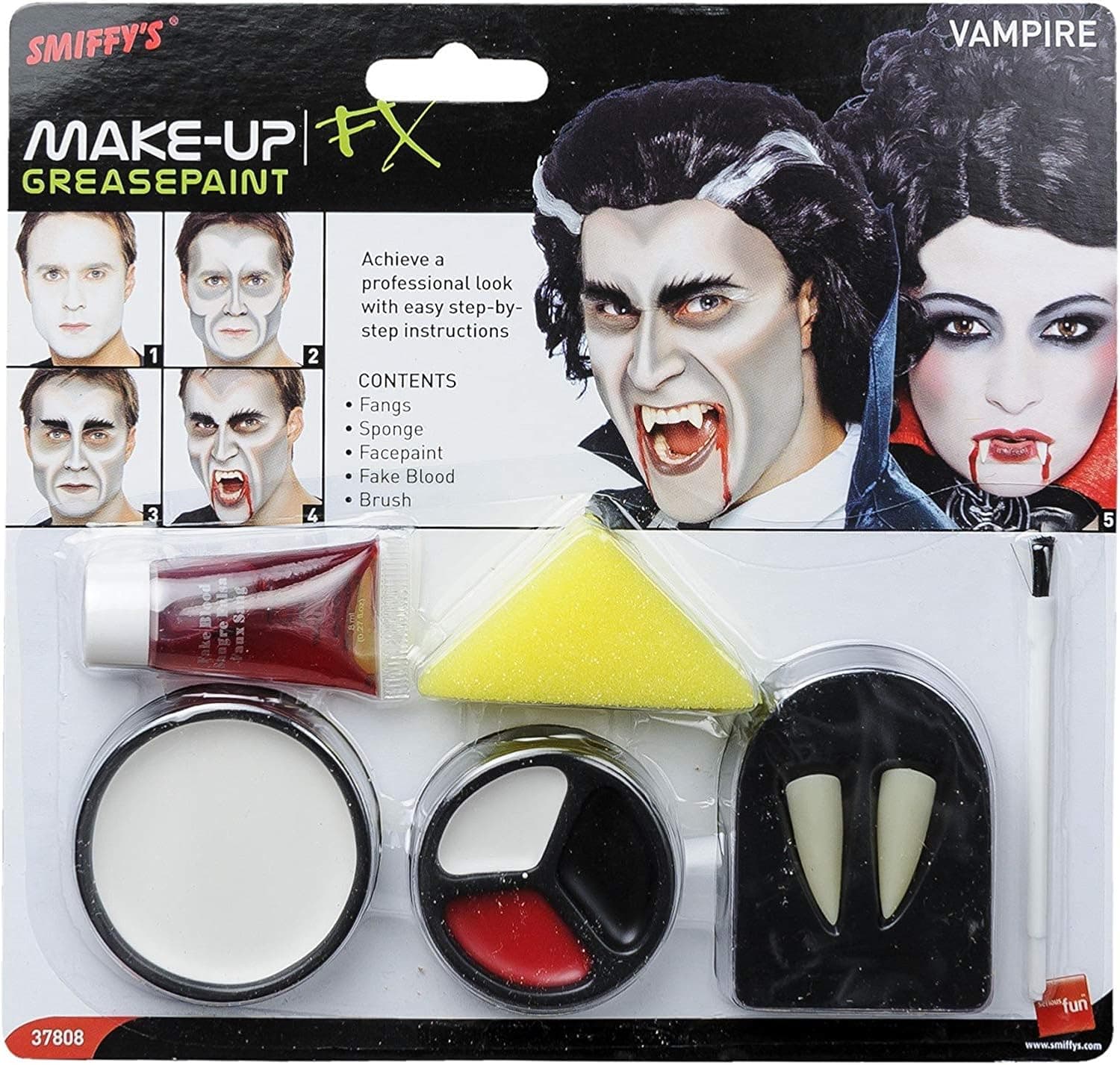 Smiffy's Men's Vampire Make-Up Set