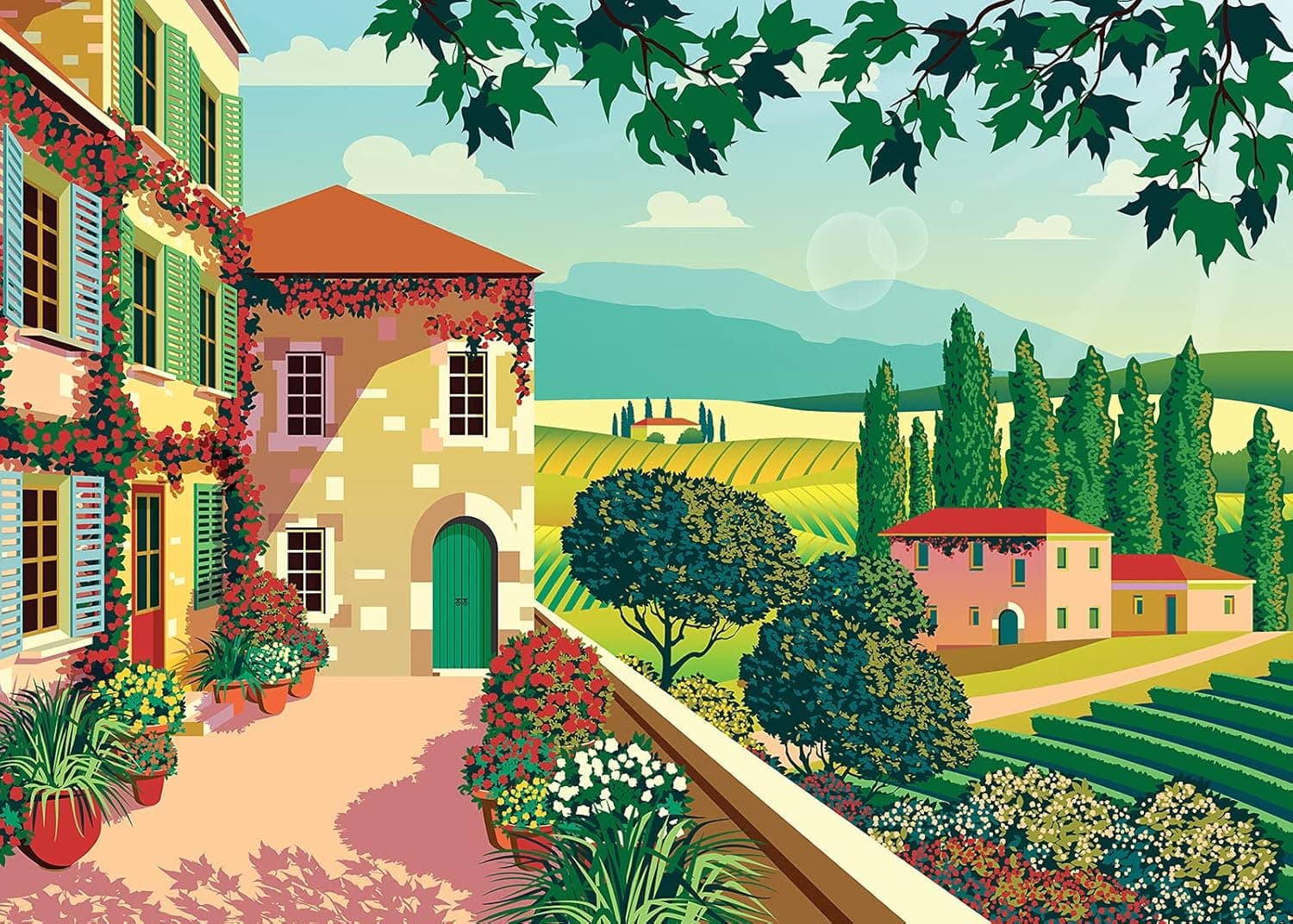 Tuscan Tranquility 1000 Piece Jigsaw Puzzle by Colorcraft