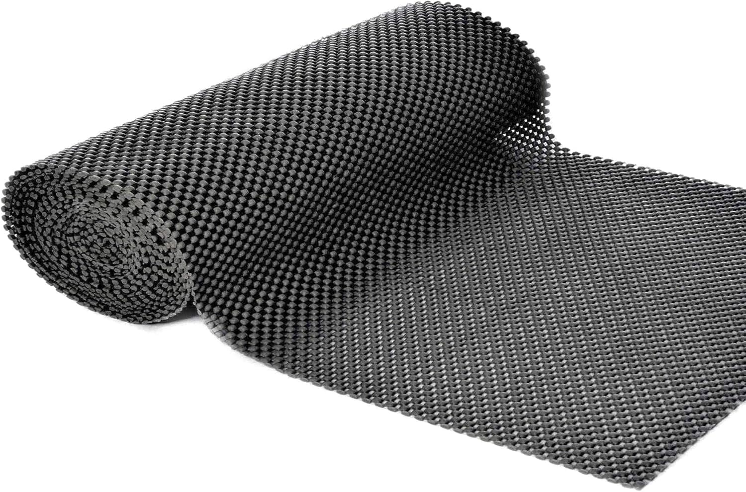 Dependable products Anti-Slip Mat Non Skid - Shelf and Drawer Liner 12" x 120" - Trim to Fit Area Rug Pad Grip Liner (Black)