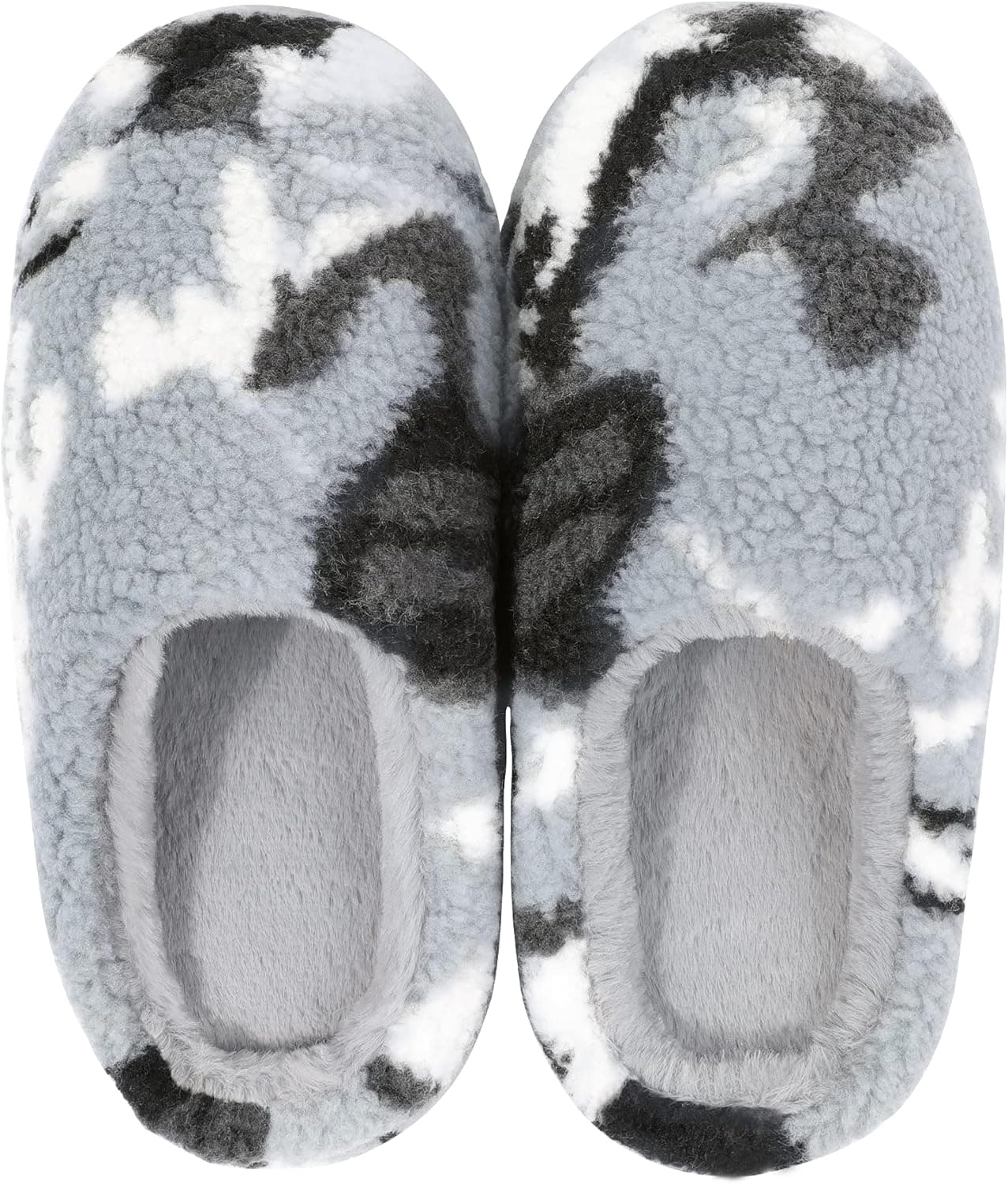 Fupoia Womens Slippes Memory Foam Warm Fleece Plush Lined House Slipeprs Nonslip Fuzzy Lightweight Slip On Slippers for Women