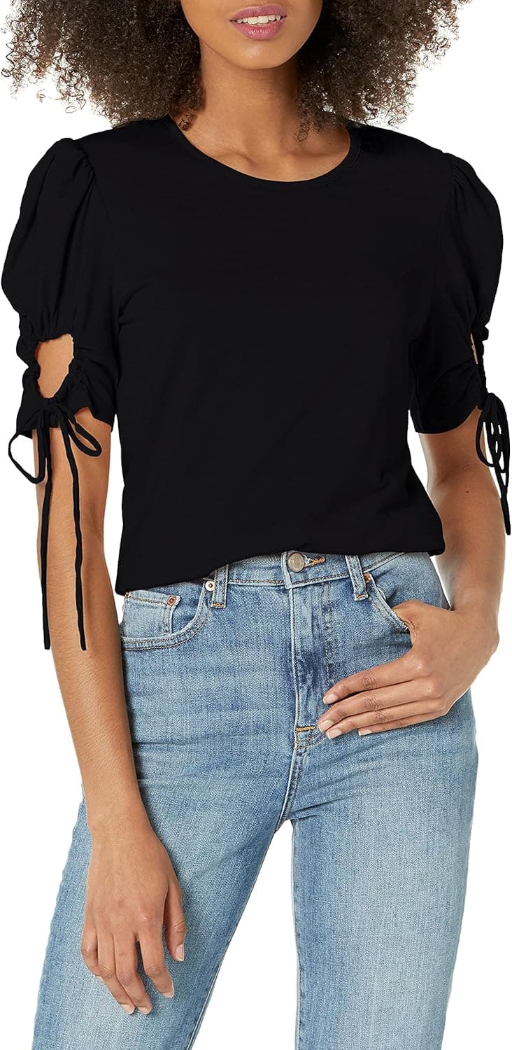 Rebecca Taylor Women's Keyhole Sleeve Top