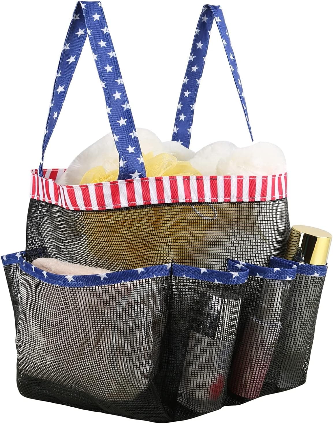 LCXYYY Mesh Shower Caddy, Portable Shower Bag Tote Hanging Toiletry for Bathroom Gym Travel Beach& Camping Dorm with Handle