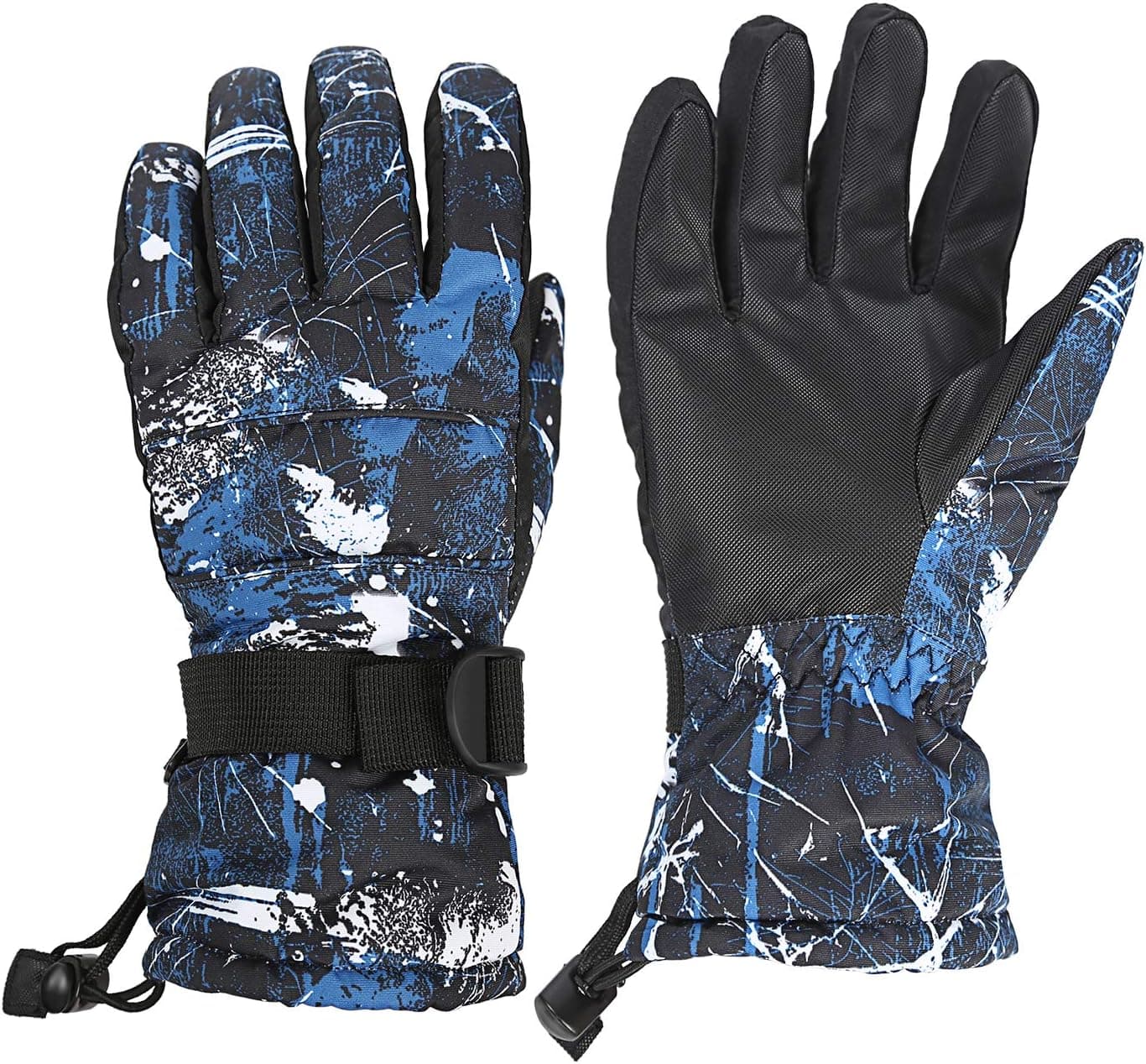 Muuttaa Ski Gloves, Winter Warmest Waterproof Breathable Snow Gloves for Mens,Womens,Ladies and Kids Skiing