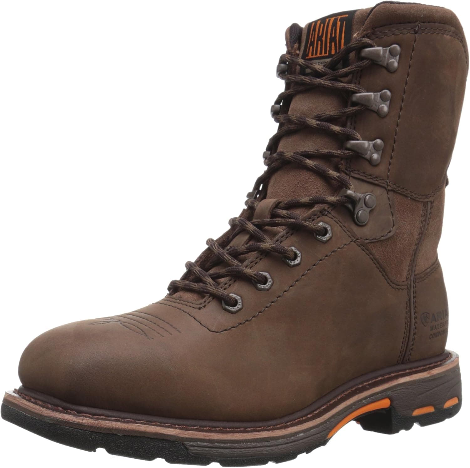 Ariat Men's Workhog 8" Wide Square Toe H20 Work Boot