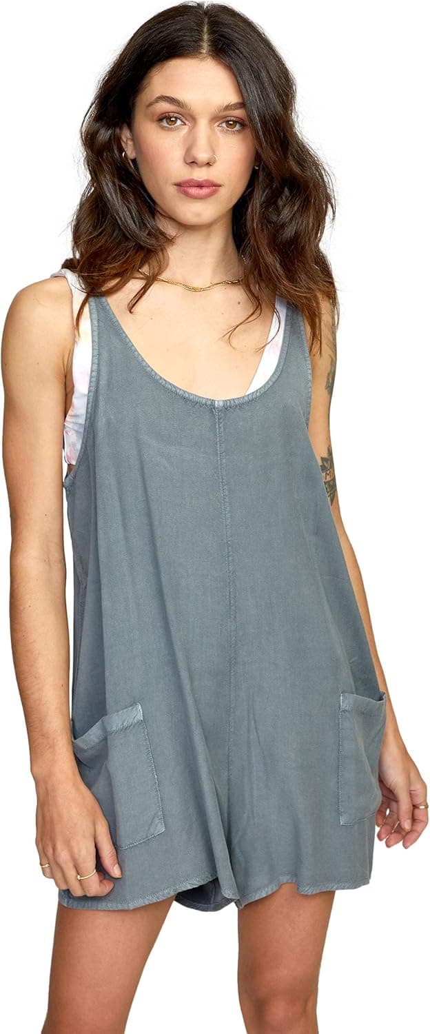 RVCA Women's Standard Marina Romper Coverup