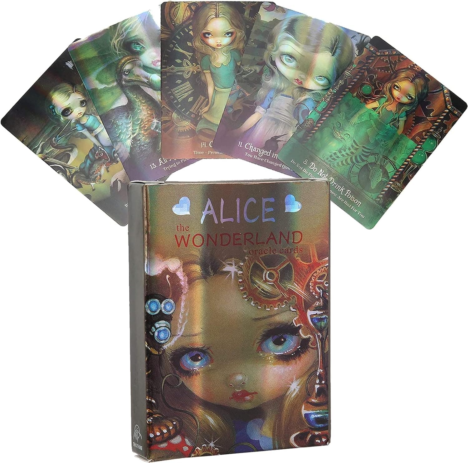 Yitengteng Tarot Cards,45 Classic Tarot Cards Deck, Mysterious Mini Hologram Paper English Divination Cards