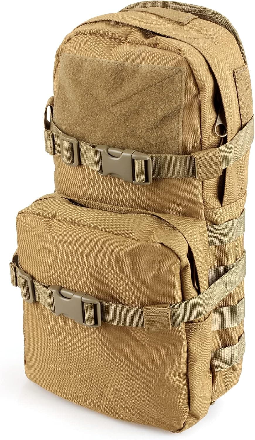 LIVANS Tactical Hydration Pack Nylon, Molle Hydration Carrier Bag Water Reservoir Bag for Tactical Backpack Plate Carrier(Bladder not Included)