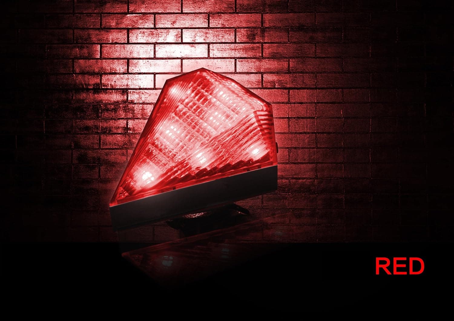 TOMTOP Bike Bicycle Cycling 8 LED 2 Laser Beam Tail Light Safety Rear Warning Lamp 3 Modes Rechargeable Lithium Battery (Red)