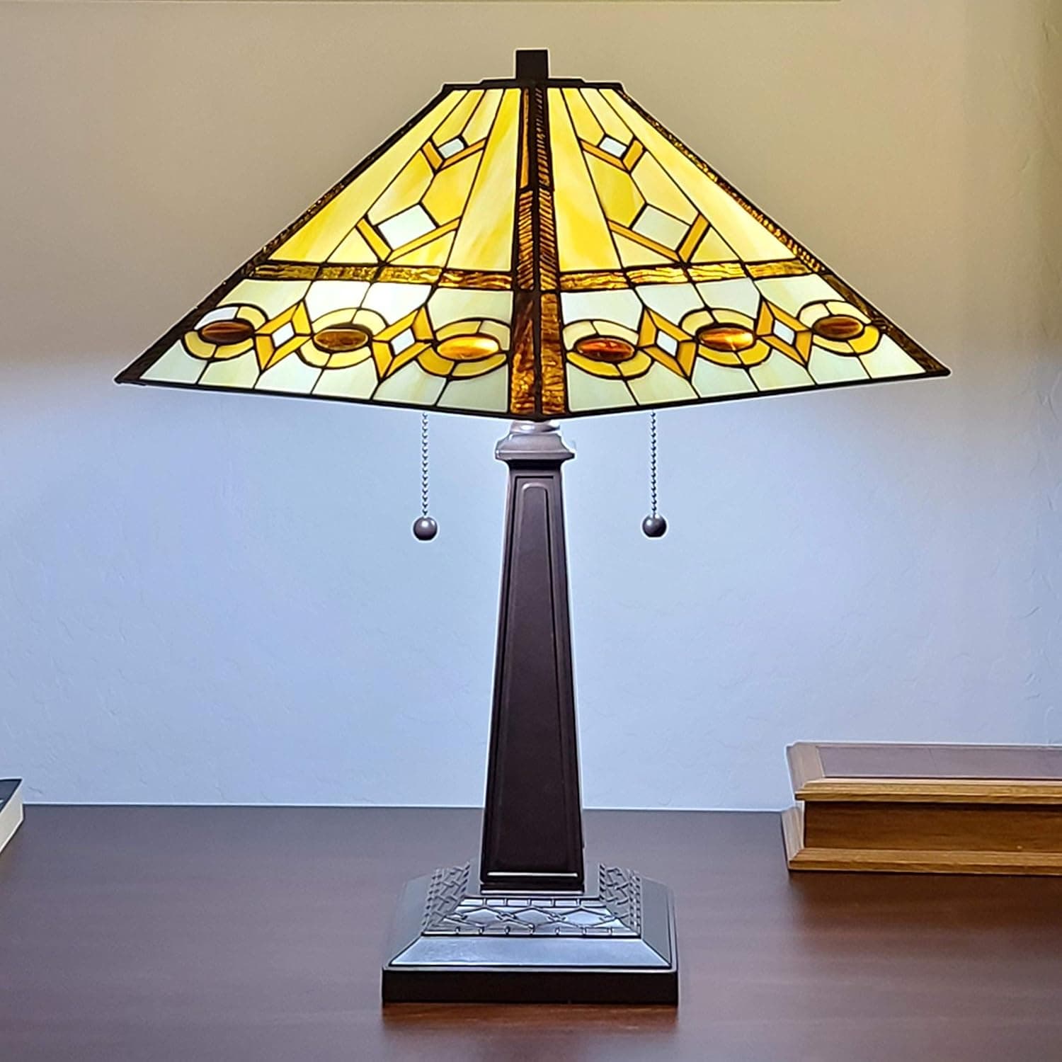 Amora Lighting AM310TL14B Table Lamp, Multicolor