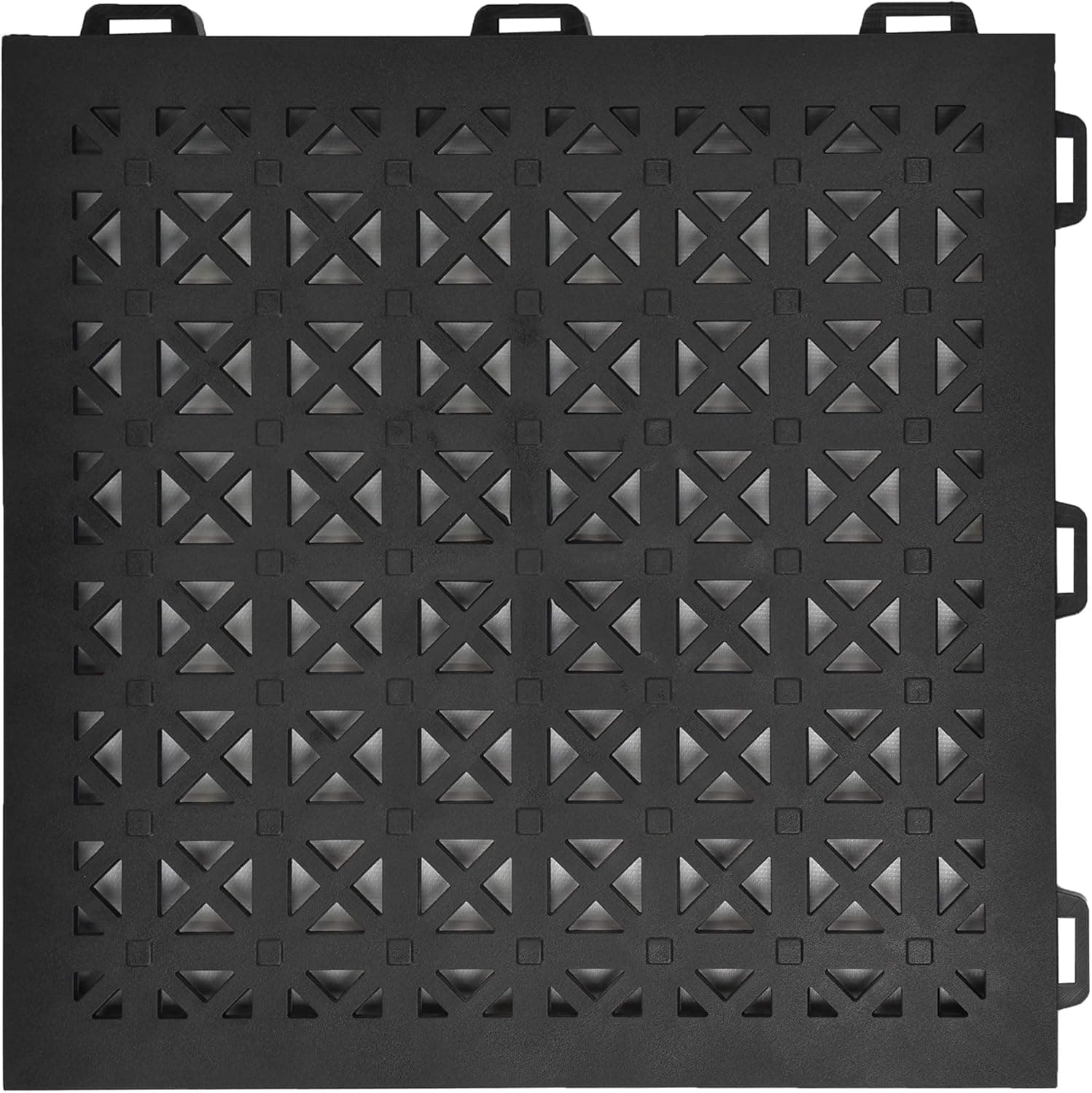 Greatmats StayLock Floor Tile Perforated, 1x1 Ft x .5 Inch Outdoor Wet Area Deck, 26 Pack