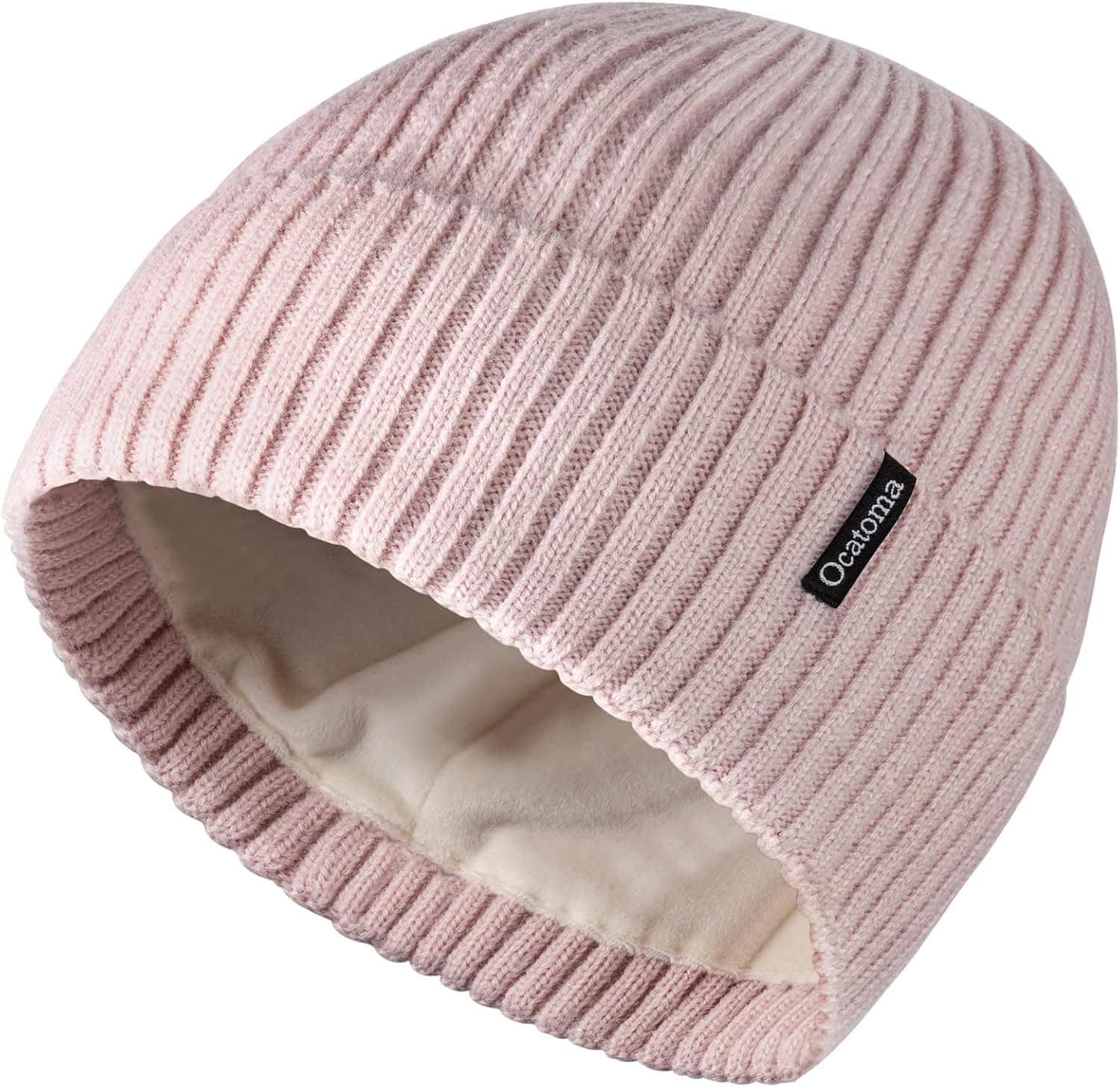 Ocatoma Beanie Hat for Men Women Warm Winter Knit Cuffed Beanie Soft Warm Ski Hats Unisex