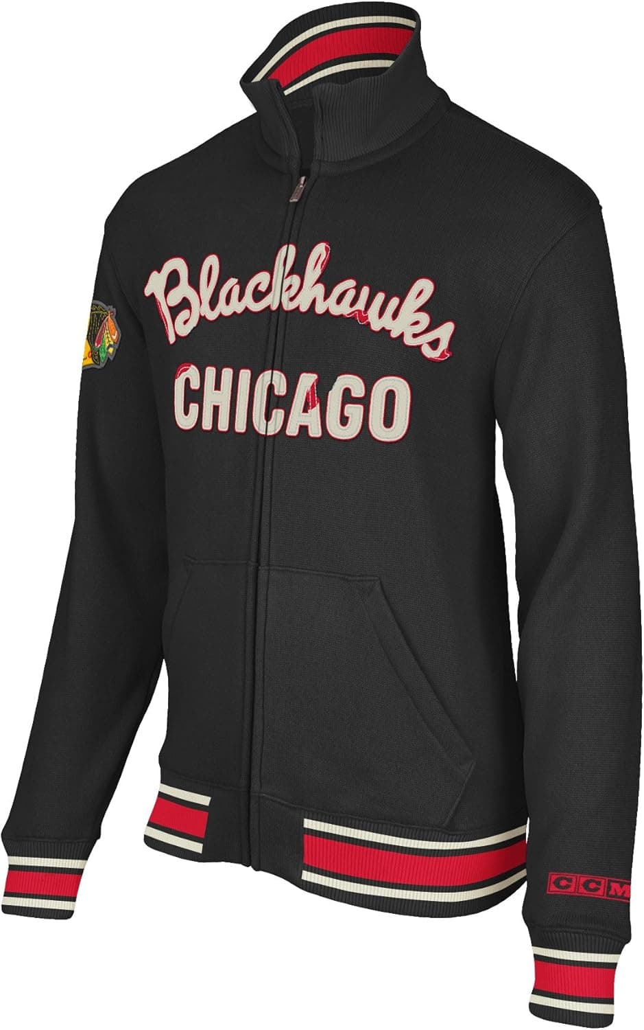 NHL Chicago Blackhawks CCM Fleece Track Jacket