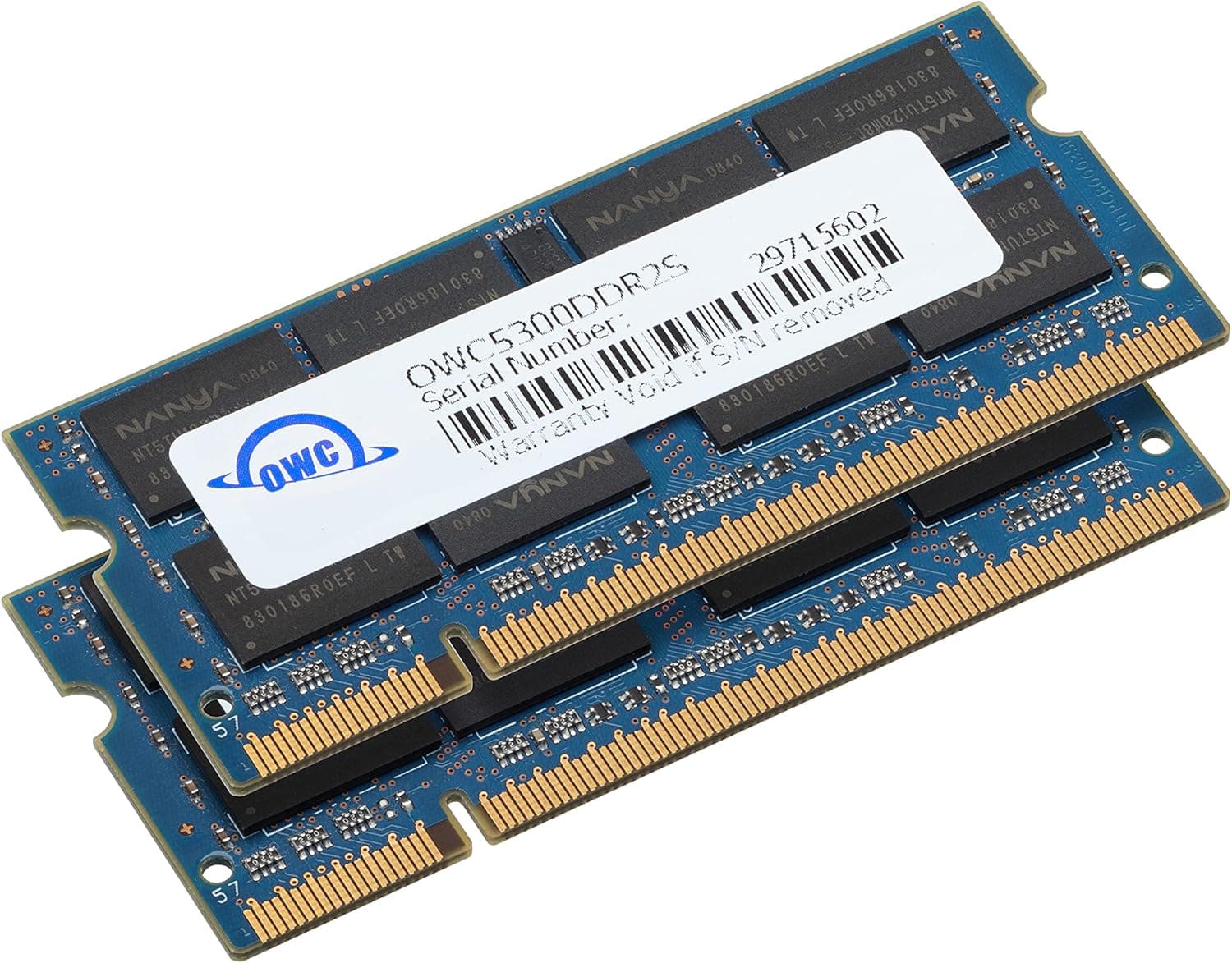 OWC 2GB (2 x 1GB) PC5300 DDR2 667MHz SO-DIMMs Memory Compatible with MacBook/MacBook Pro, iMac, and Mac Mini Models (OWC5300DDR2S2GP)