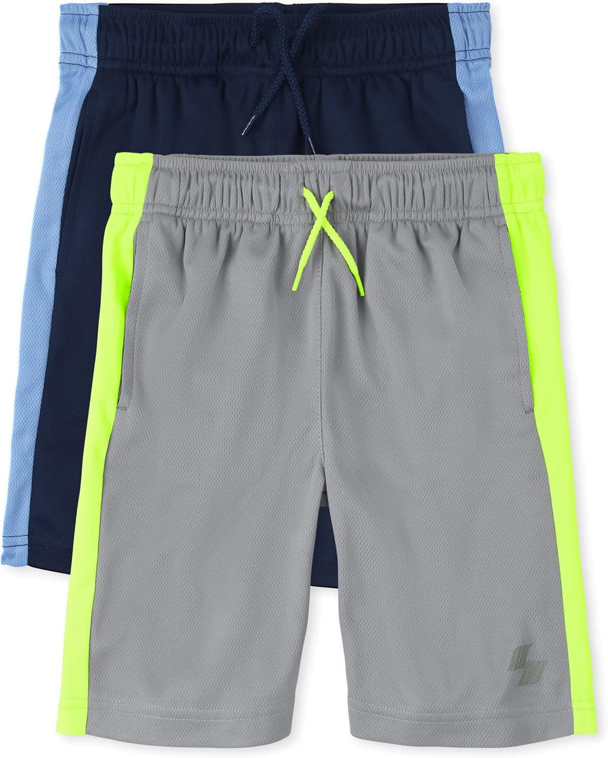 The Children's Place 2 Pack Boys Moisture Wicking, Quick Drying Performance Basketball Shorts 2-Pack