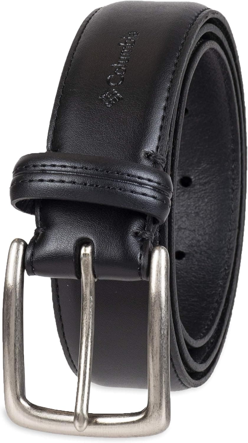 Columbia Men’s Trinity Logo Everyday Casual Dress Belt, Regular and Big and Tall Sizing