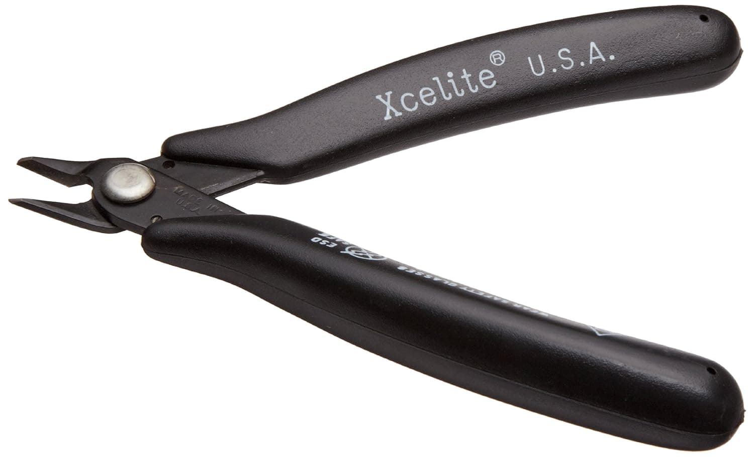 Xcelite 170DBK General-Purpose Shearcutter, Diagonal, Flush Jaw, 5" Length, 3/4" Jaw length, Static-Dissapative Black Grips