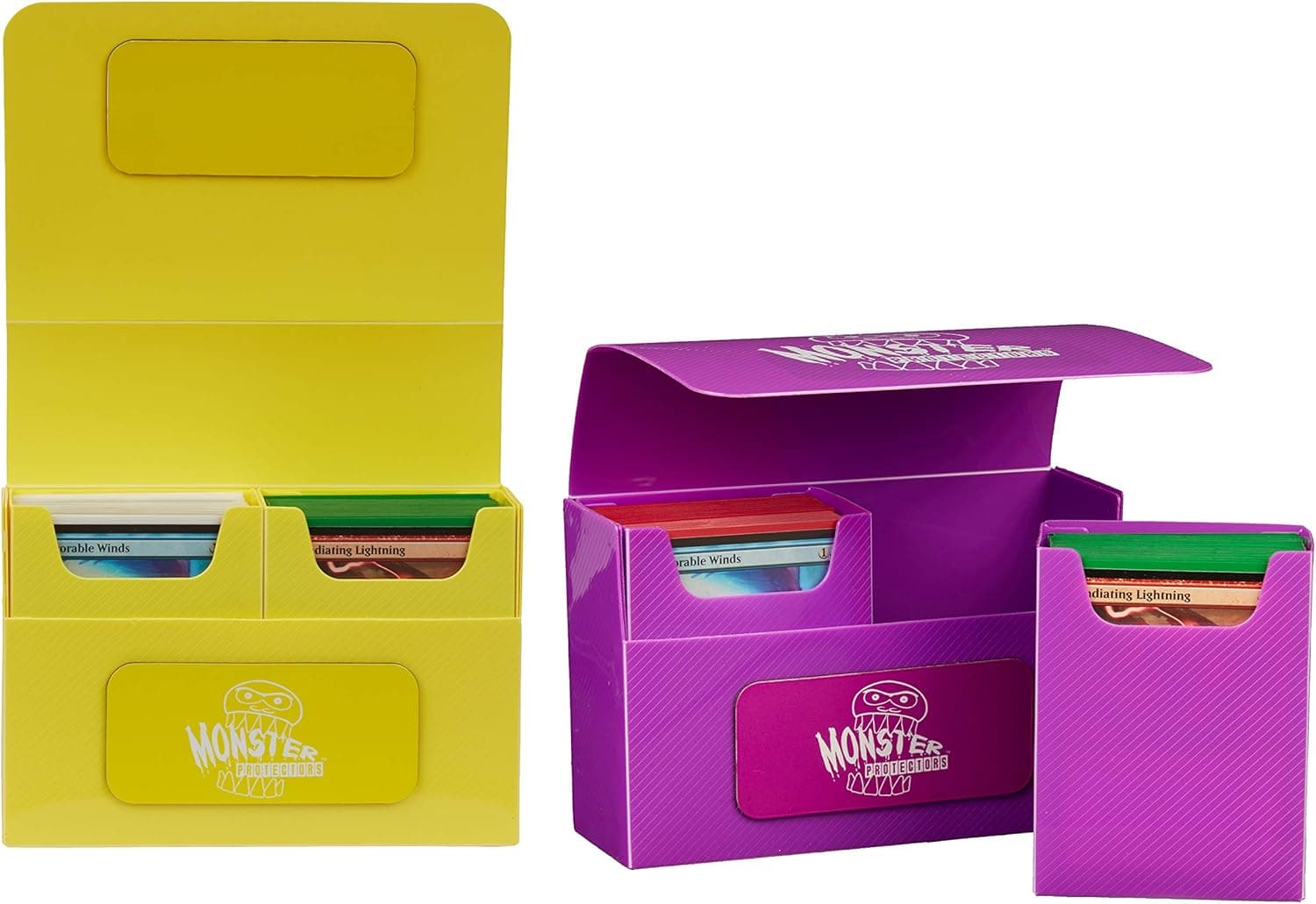 Monster Protectors Double Deck Box with Magnetic Closure - Purple and Yellow 2 Pack