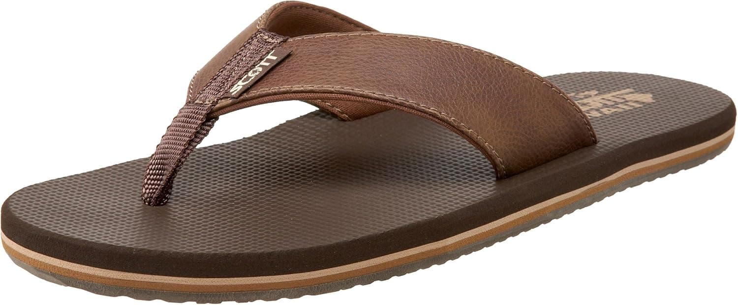 Scott Hawaii Men's Koa Flip-Flop