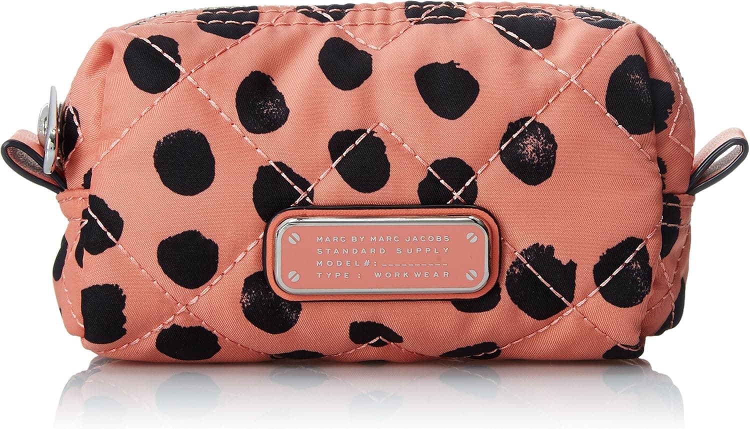 Marc by Marc Jacobs Women's Crosby Quilt Nylon Deelite Dot Cosmetic Small Good