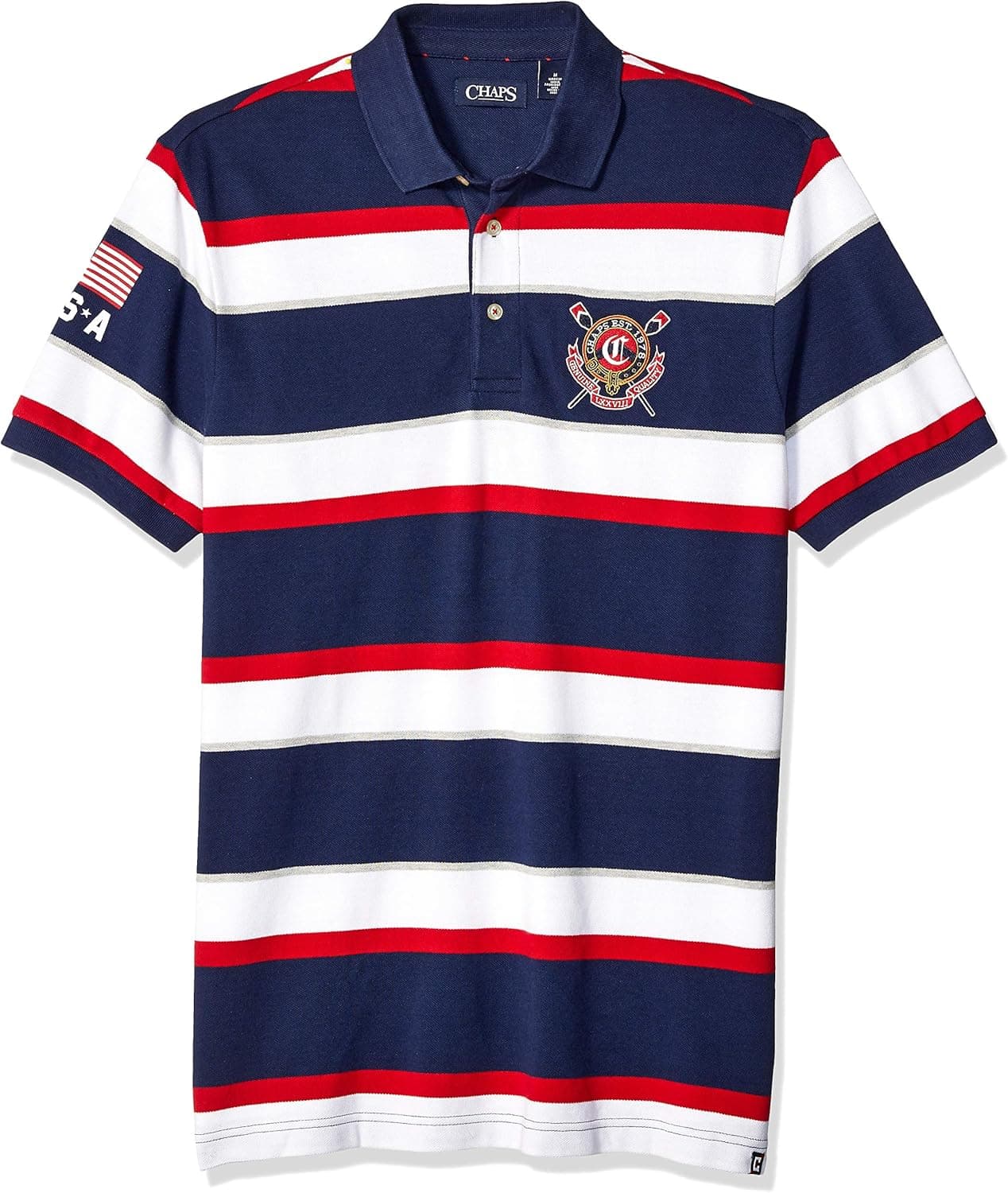 Chaps Men's Classic Fit Fashion Cotton Mesh Polo Shirt