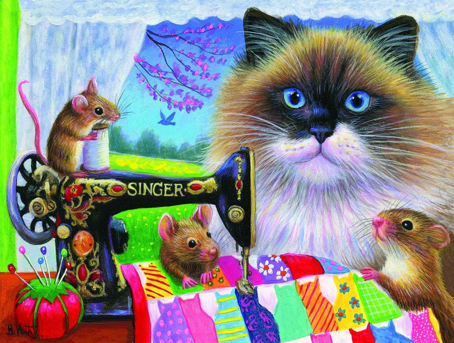 SUNSOUT INC Tiffany's Quilt 300 pc Jigsaw Puzzle