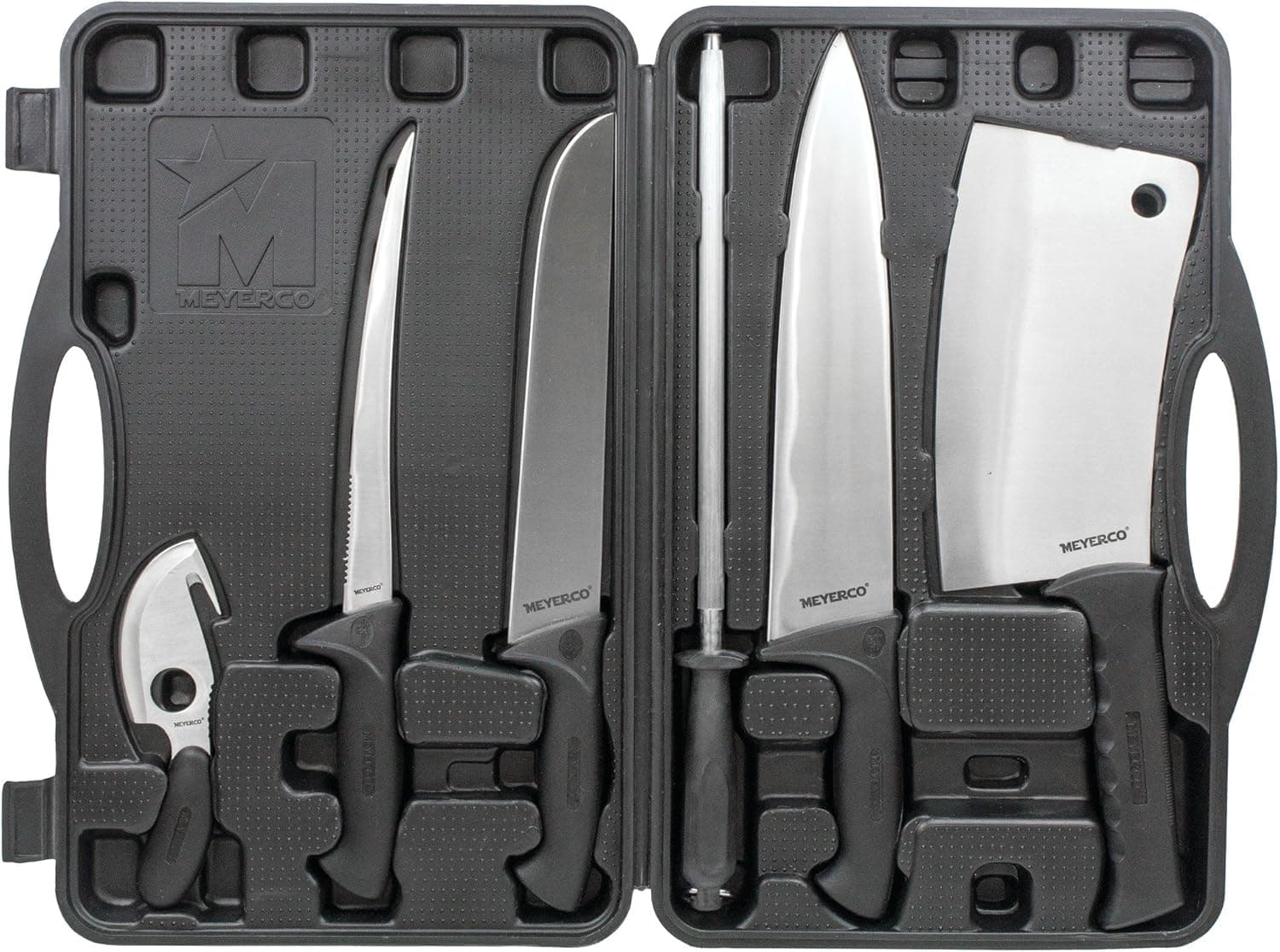 Meyerco Game Processing Set, for Field Dressing Deer and Other Game, Durable Case, 6 Piece